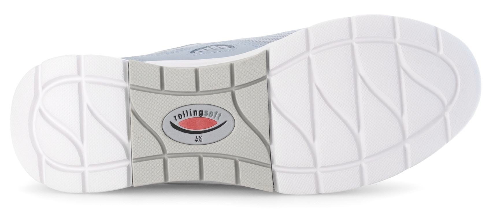 Gabor Rollingsoft Keilsneaker, Freizeitschuh, Halbschuh, Schnürschuh mit Wechselfußbett
