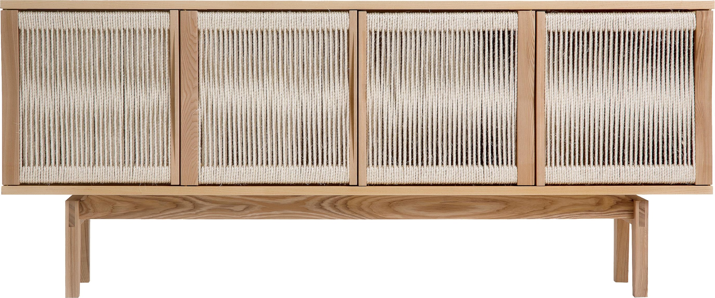 Sideboard »Lidia«, mit Türenfronten aus geflochtenem nartürlichem Hanfseil, Breite 180 cm