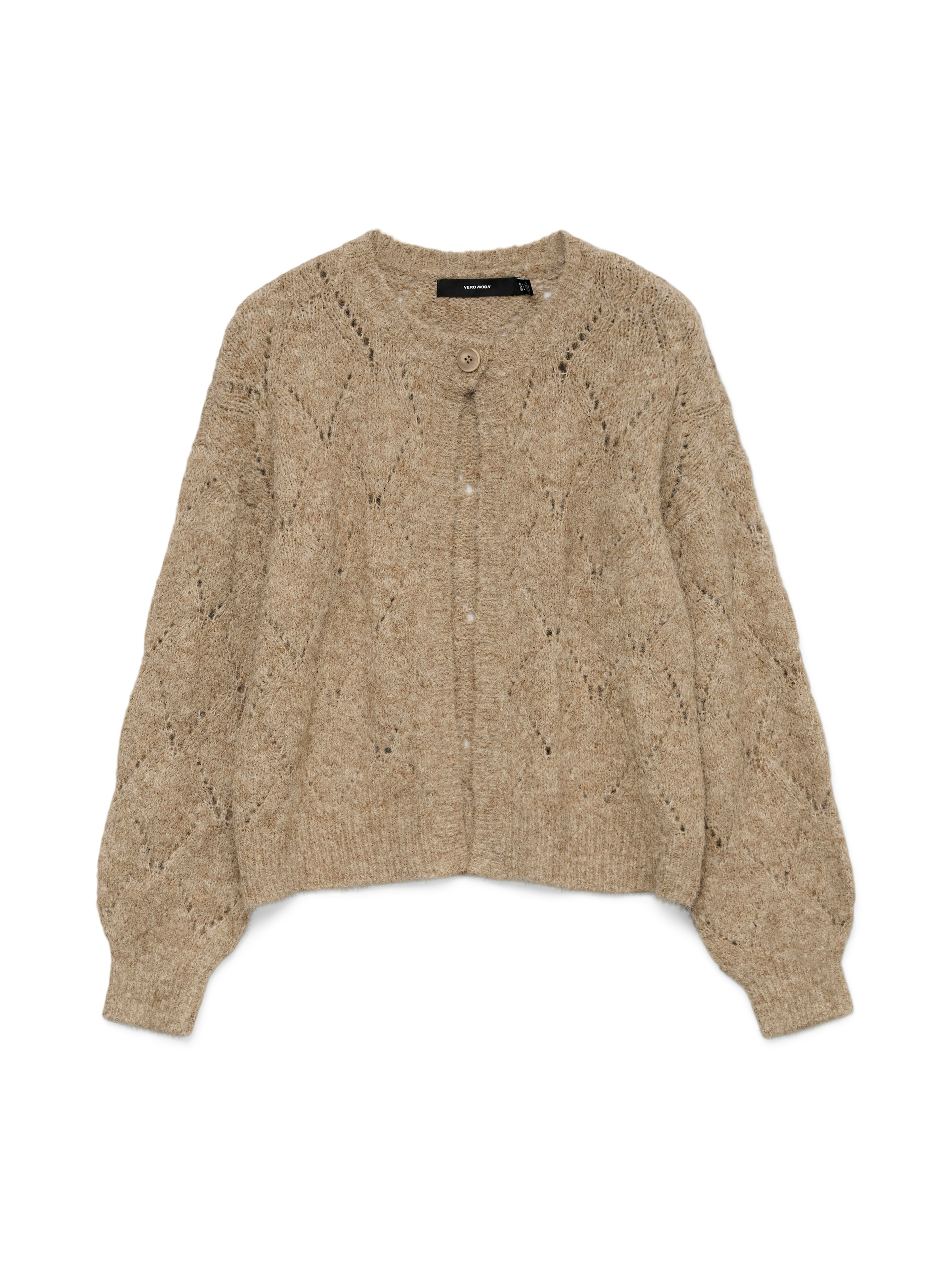 Vero Moda Strickjacke »VMSHELL LS O-NECK ONEBUTTON CARDIGAN BOO«