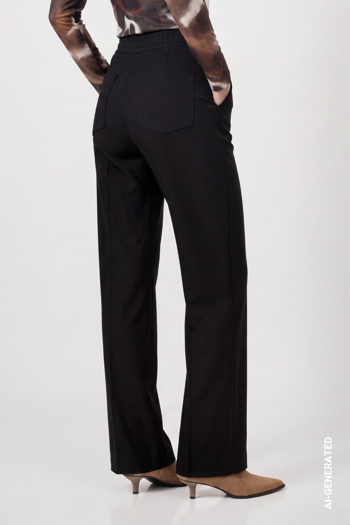 Monari Sweathose  Regular fit mit Bügelfalten