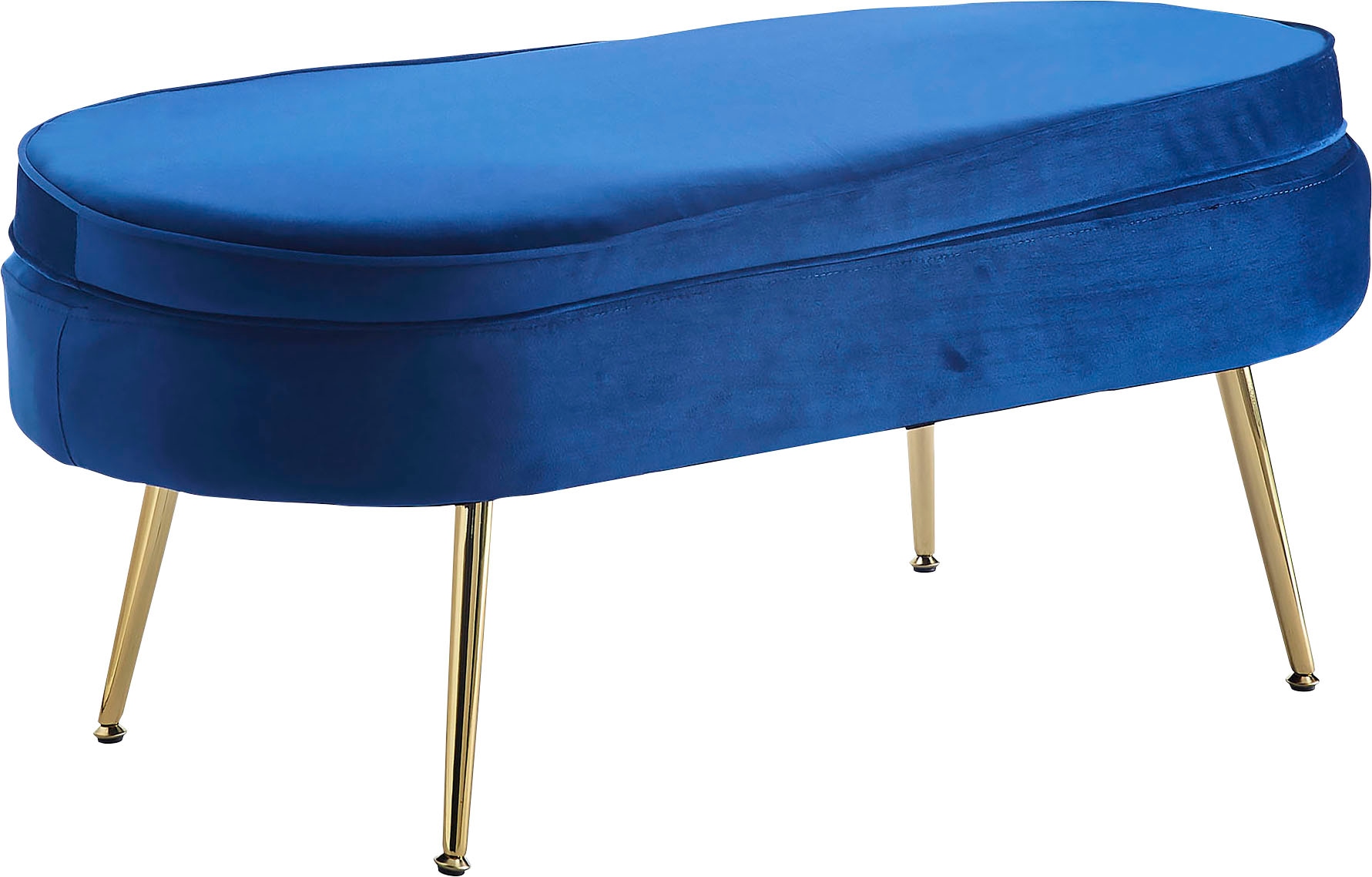SalesFever Polsterhocker "Clam", Elegantes Design in ovaler Form, 99cm Brei günstig online kaufen