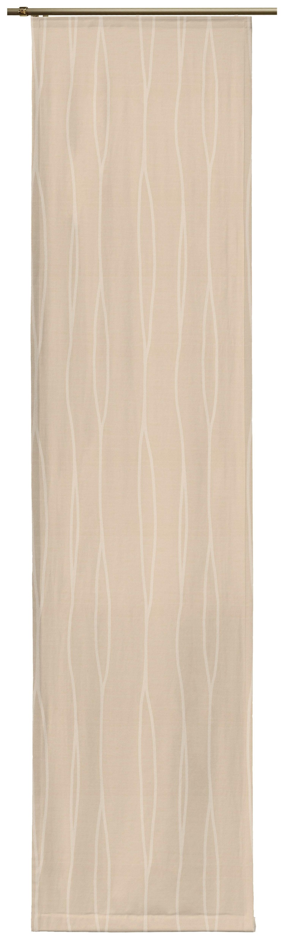 Wirth Schiebegardine »LANGWASSER« Klettband 1 Stk. tlg. inkl. Beschwerungsstange