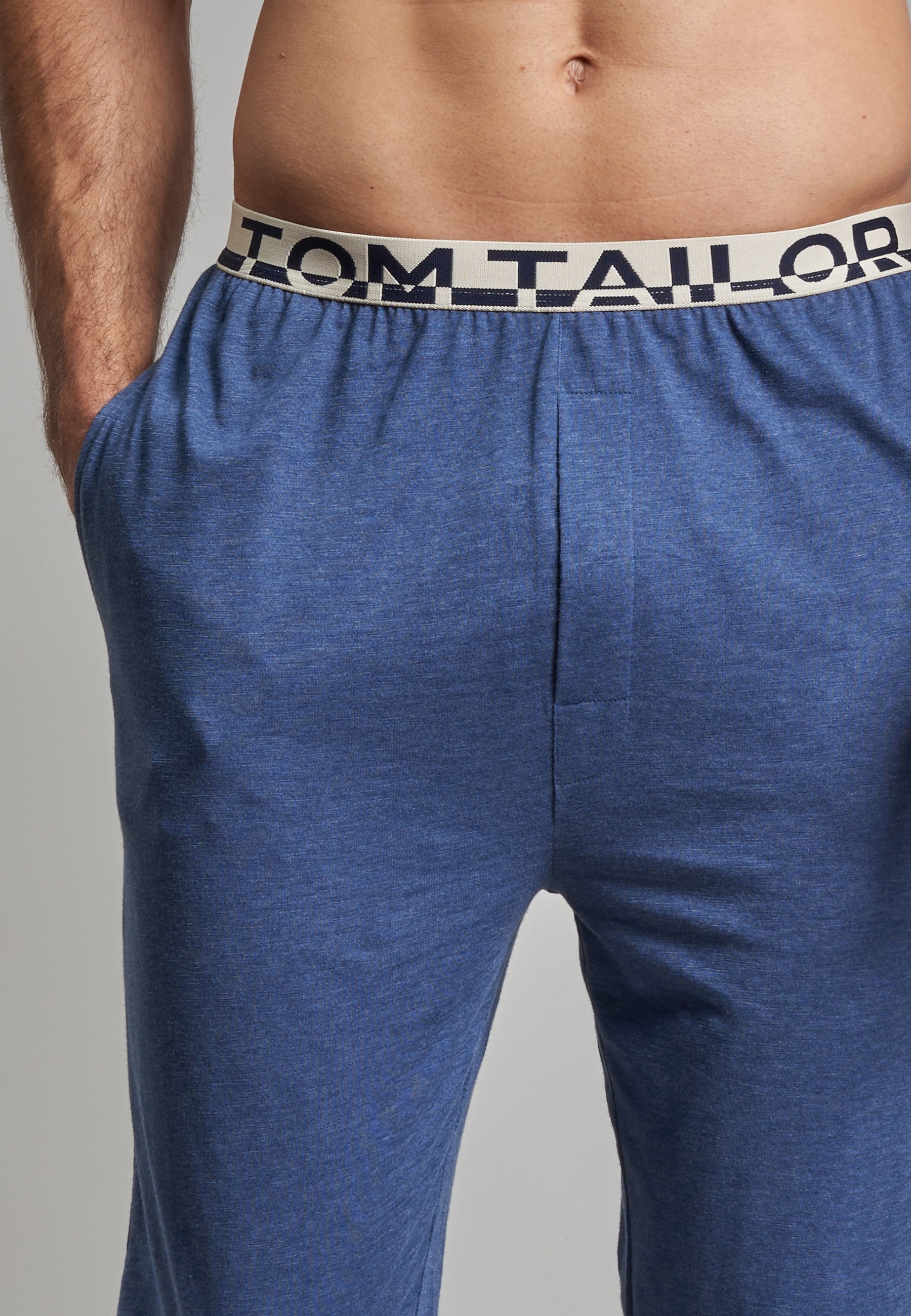 TOM TAILOR Pyjamahose »Brügge«, mit seitlichen Taschen und Logo-Bund