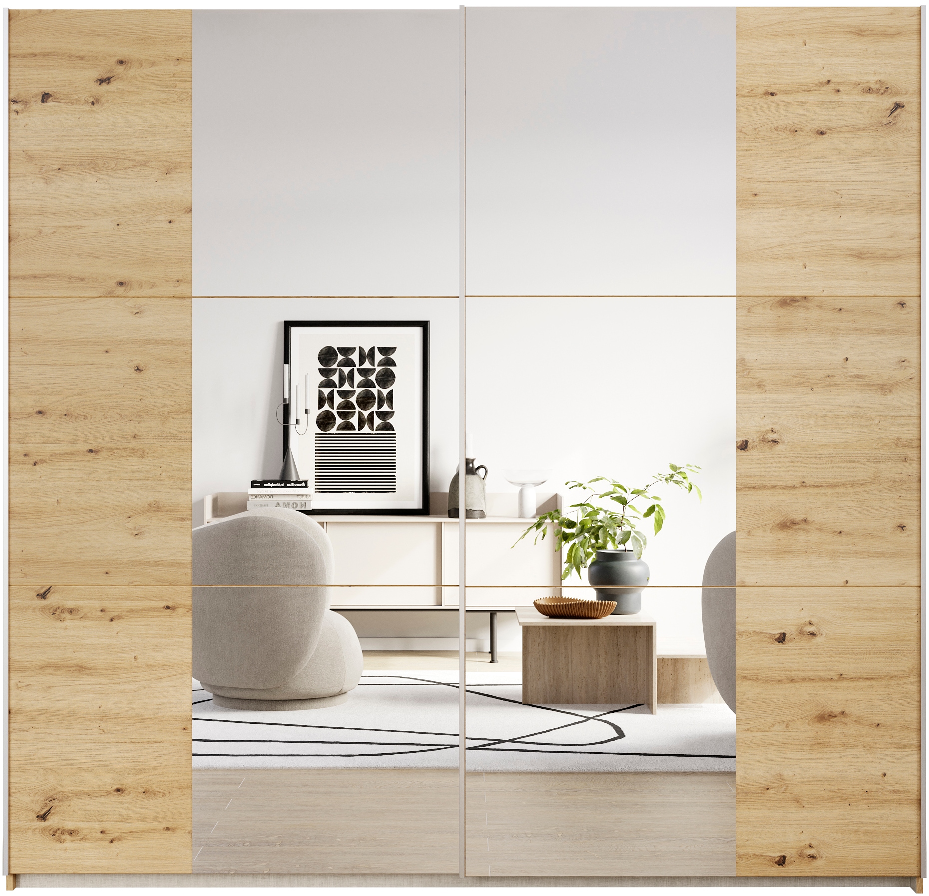 rauch Kleiderschrank "Kleiderschrank Drehtürenschrank Schrank Garderobe KRO günstig online kaufen