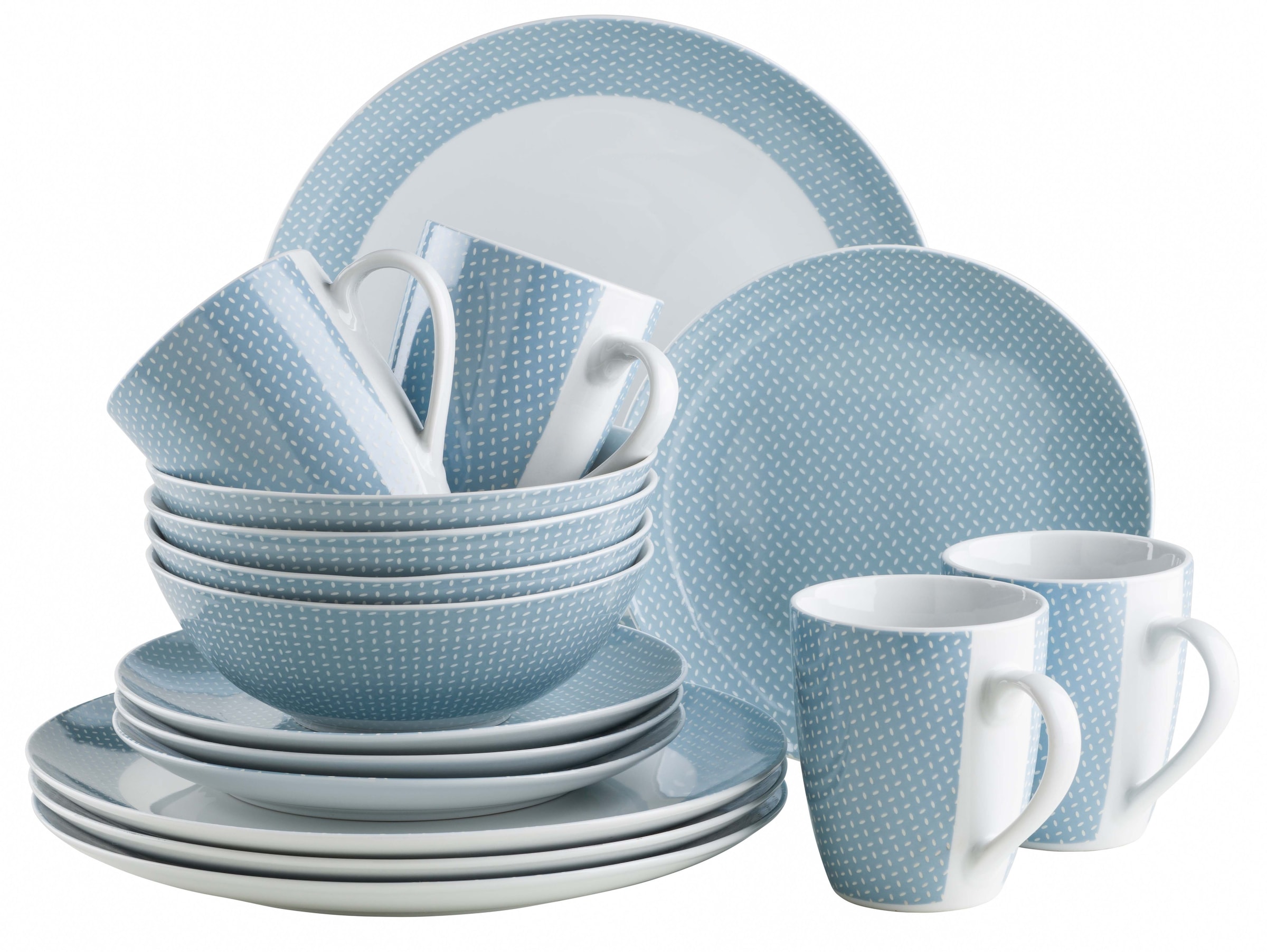 MÄSER Kombiservice "KITCHEN TIME II, Geschirr-Set, Porzellan" günstig online kaufen