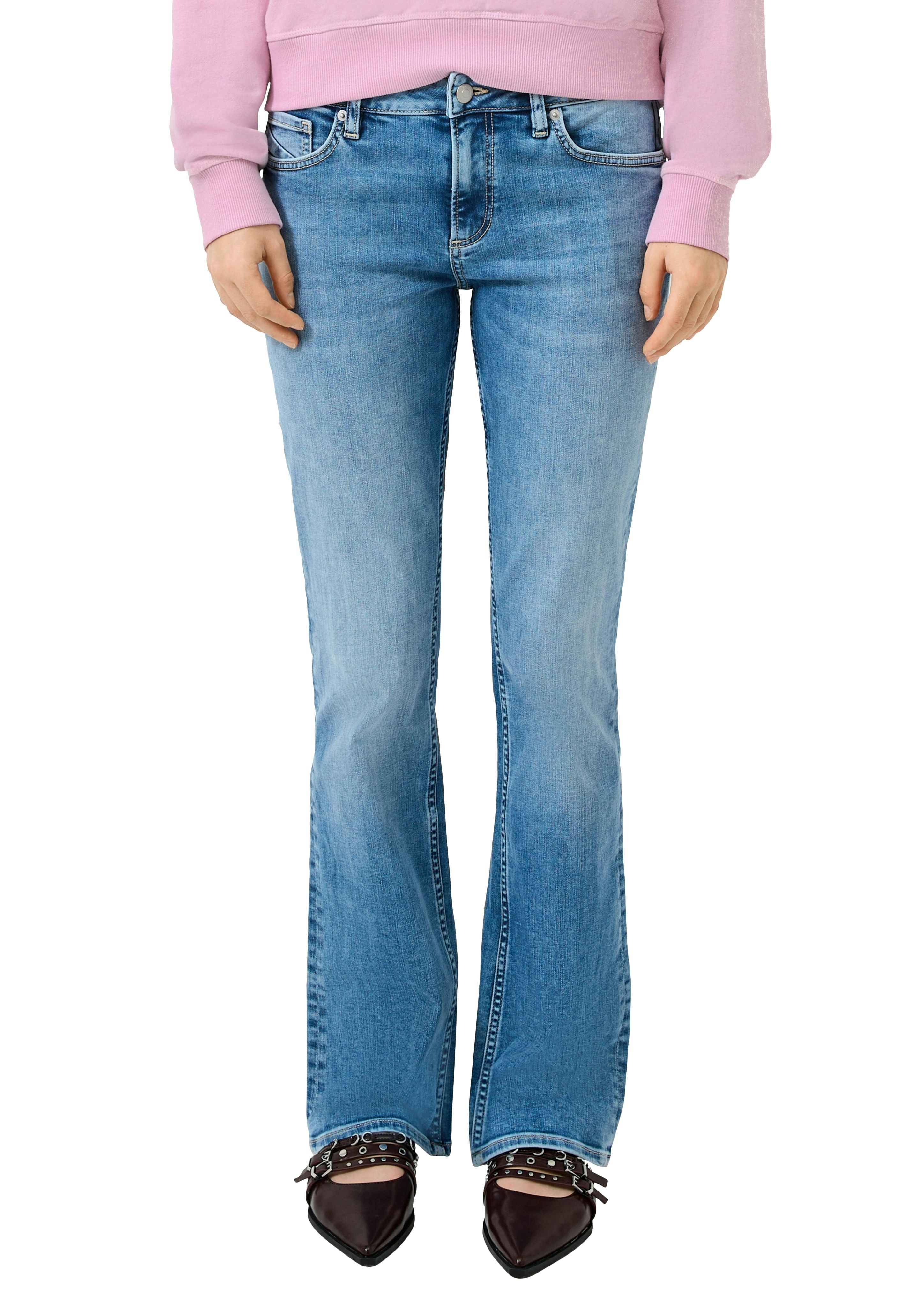 QS Schlagjeans mit Schlag und Stretch
