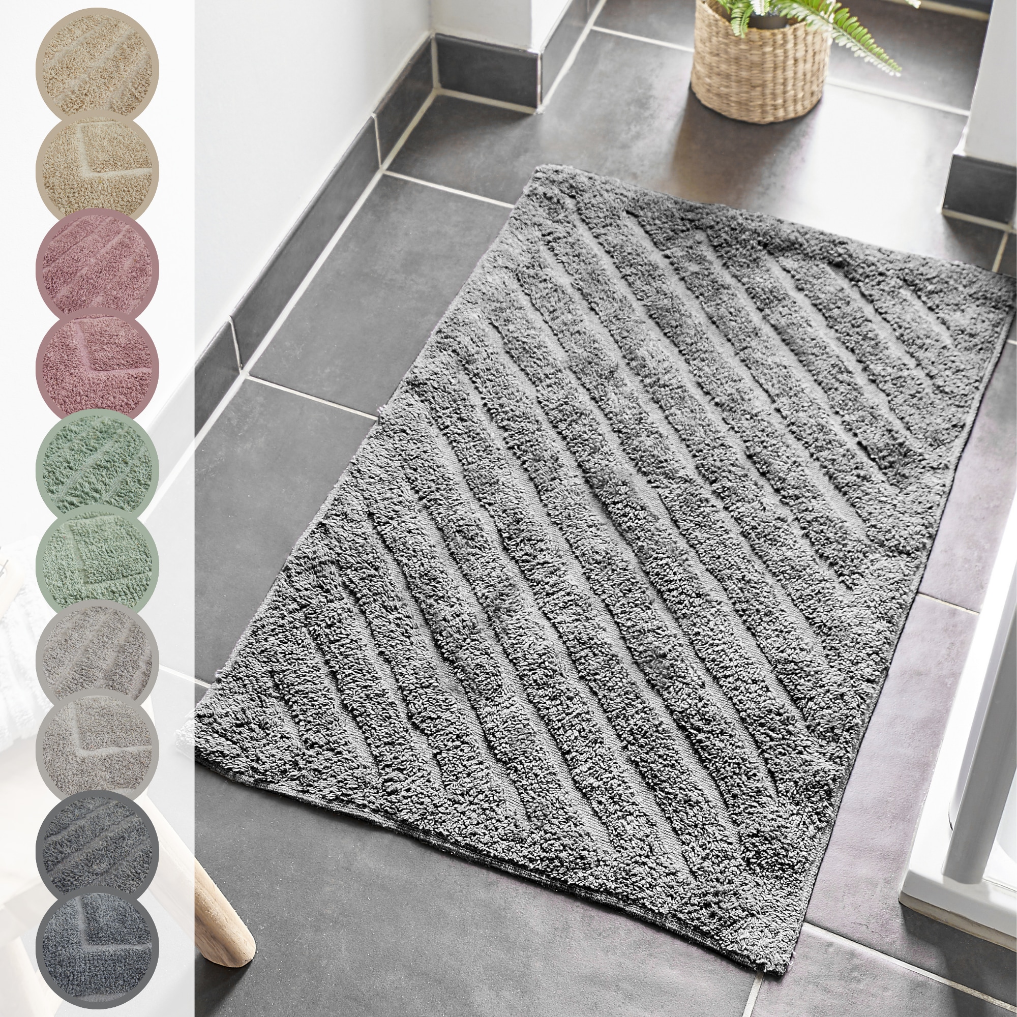 Andiamo Badematte "Havanna, 50x80 cm" Höhe 7,5 mm fußbodenheizungsgeeignet günstig online kaufen