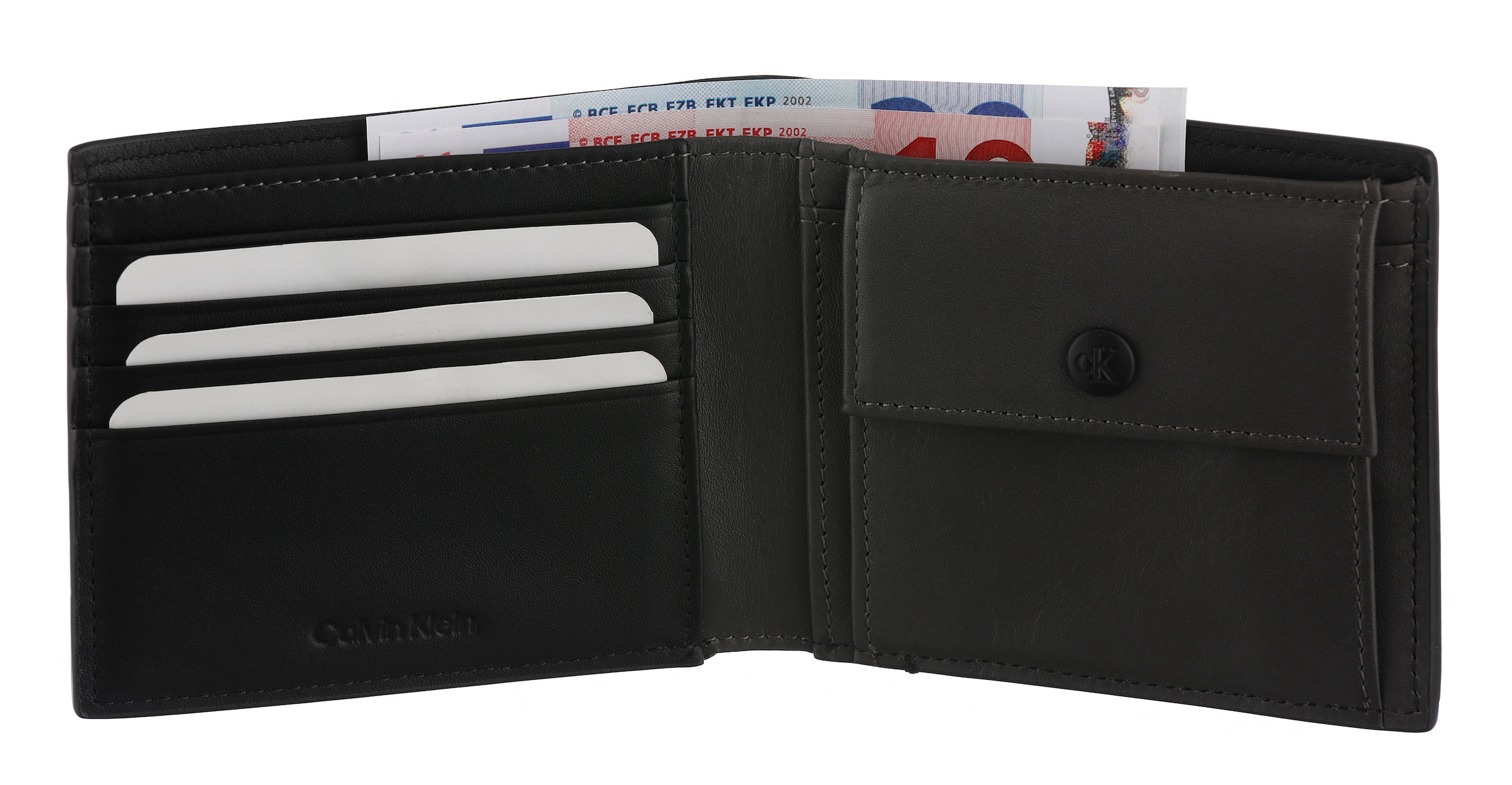 Calvin Klein Geldbörse »BOLD BILLFOLD W/ COIN« Unisex Geldbeutel, Portemonnaie mit CK-Logo