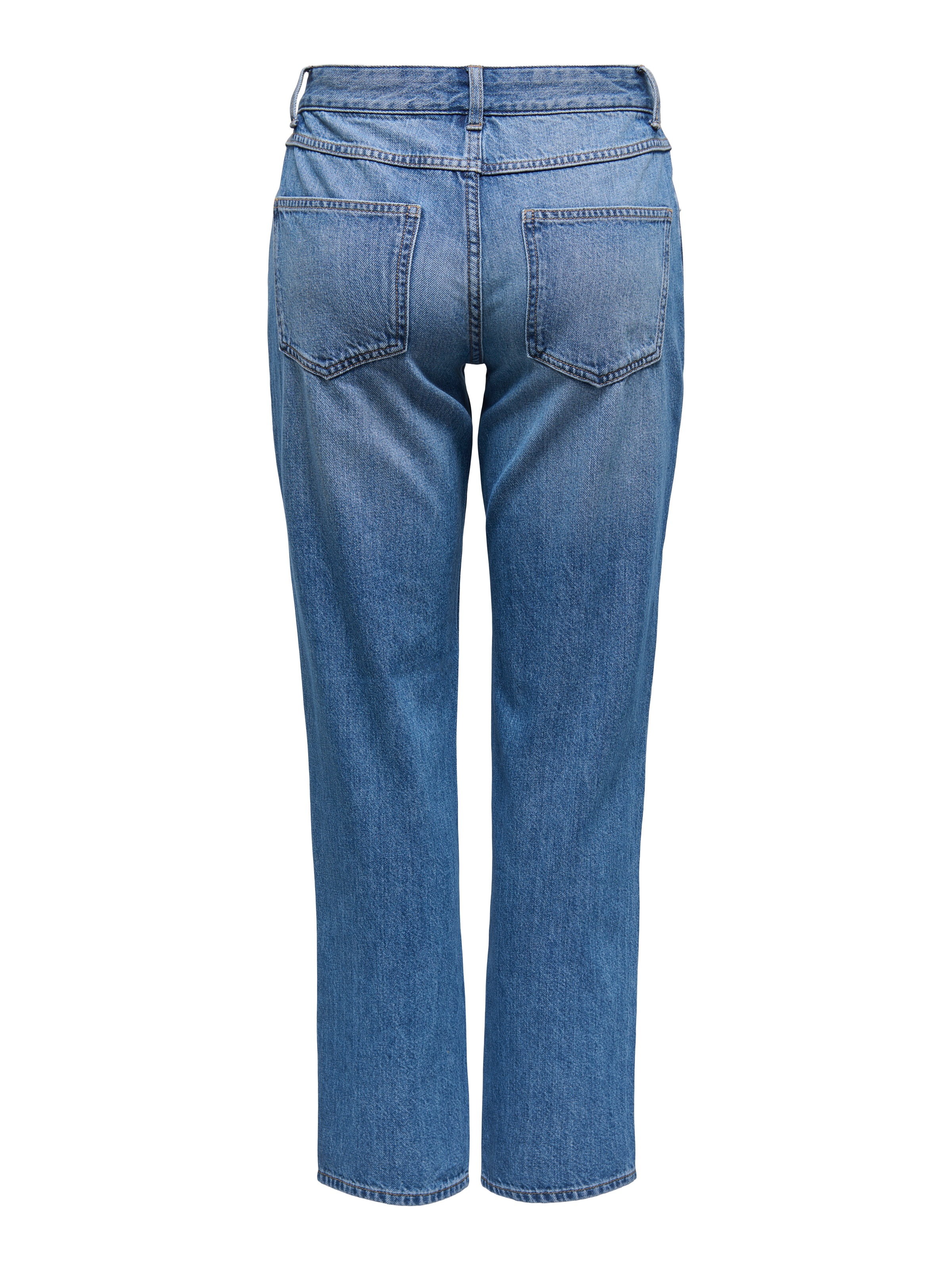 ONLY Gerade Jeans "ONLLUMI MW MOM STRAIGHT DNM PIM920 NOOS" günstig online kaufen