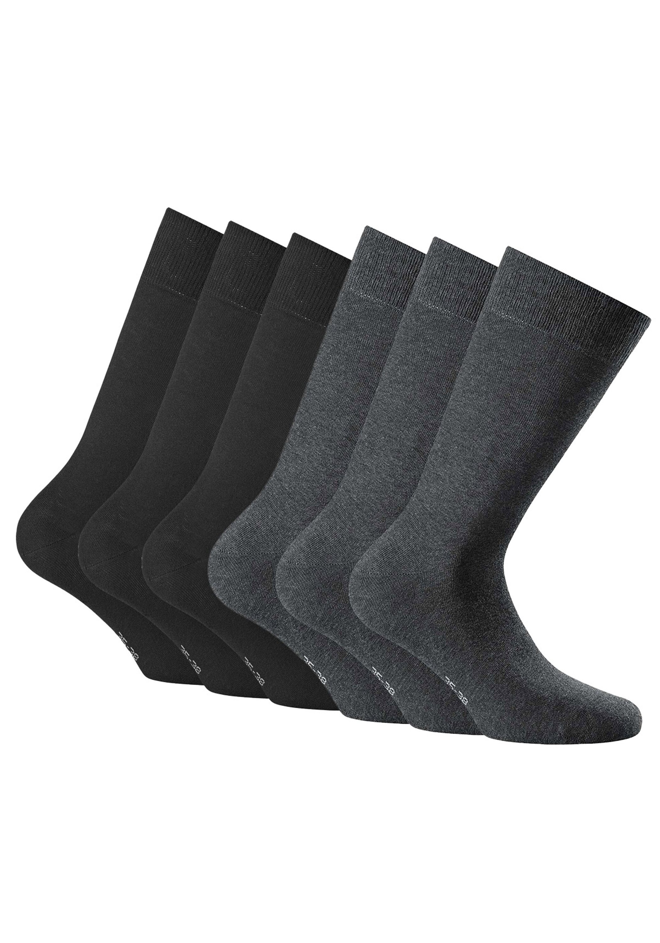 Rohner Socks Kurzsocken "Socken cotton II 6er Pack 6er Pack" günstig online kaufen