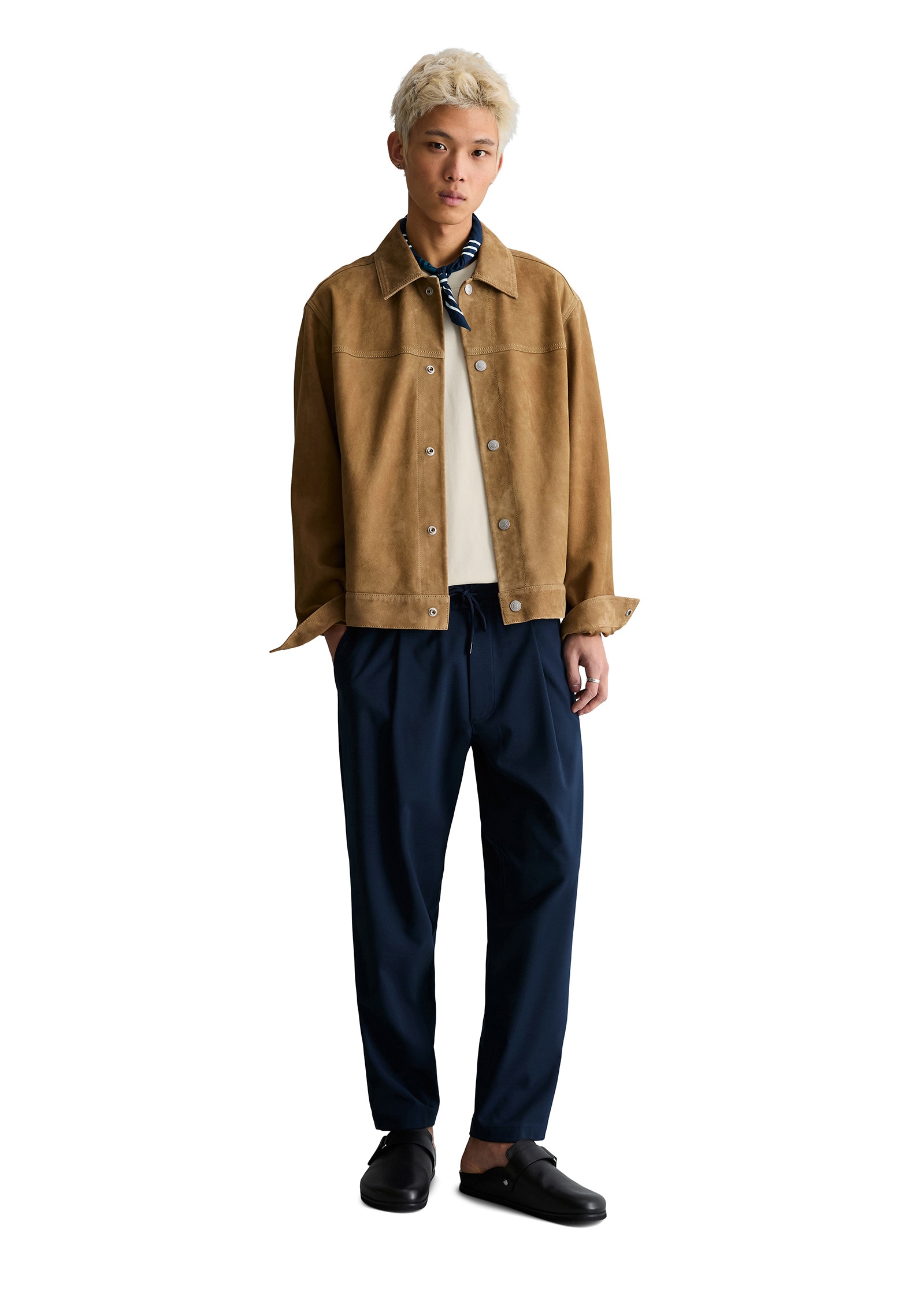 Marc O'Polo DENIM Lederjacke »aus weichem Veloursleder«