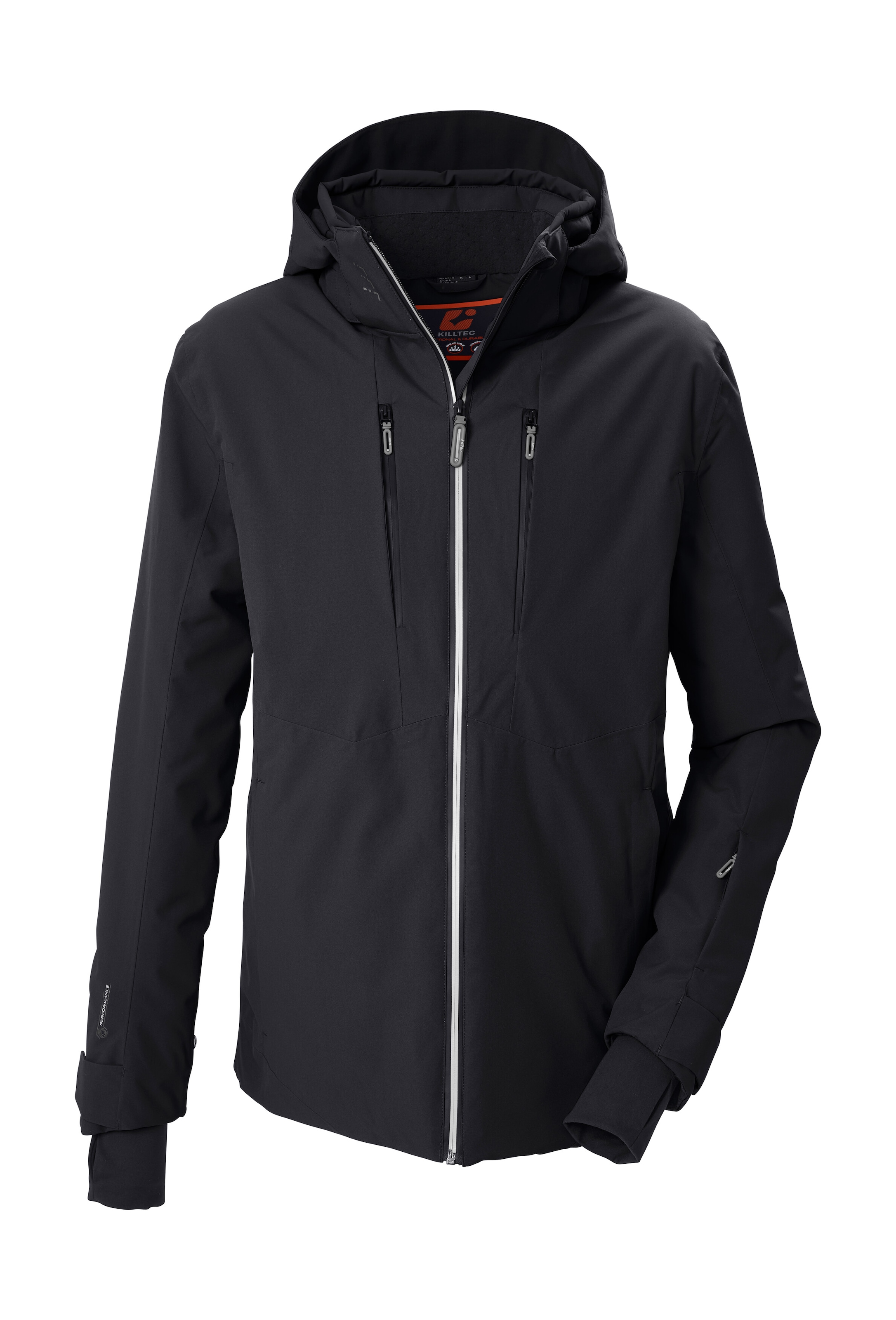 Killtec Skijacke "KSW 60 MN SKI JCKT" Wasserdichte Skijacke mit abnehmbarer Kapuze und Schneefang