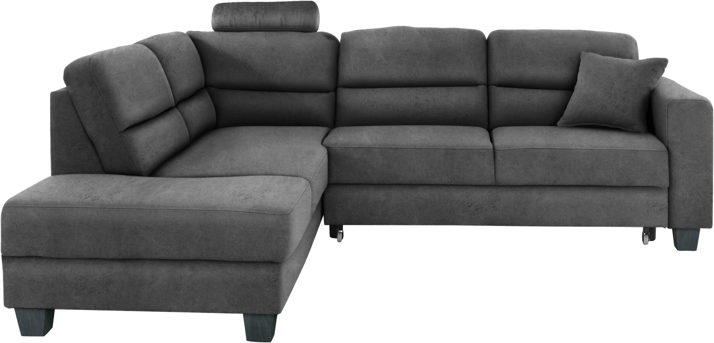 TRENDMANUFAKTUR Ecksofa »Chamber, zeitlos und modern, hoher Sitzkomfort, L-Form«, wahlweise mit Schlaffunktion