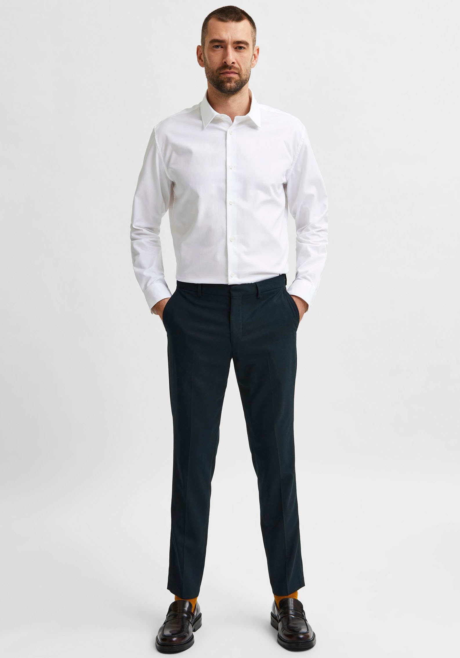 SELECTED HOMME Businesshemd »SLHSLIMETHAN SHIRT«