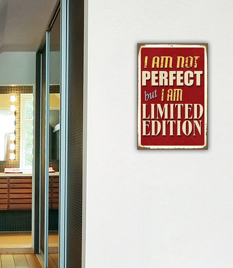 Home affaire Metallbild »I am not perfect …«, Maße (B/H): ca. 30/45 cm  bestellen | BAUR