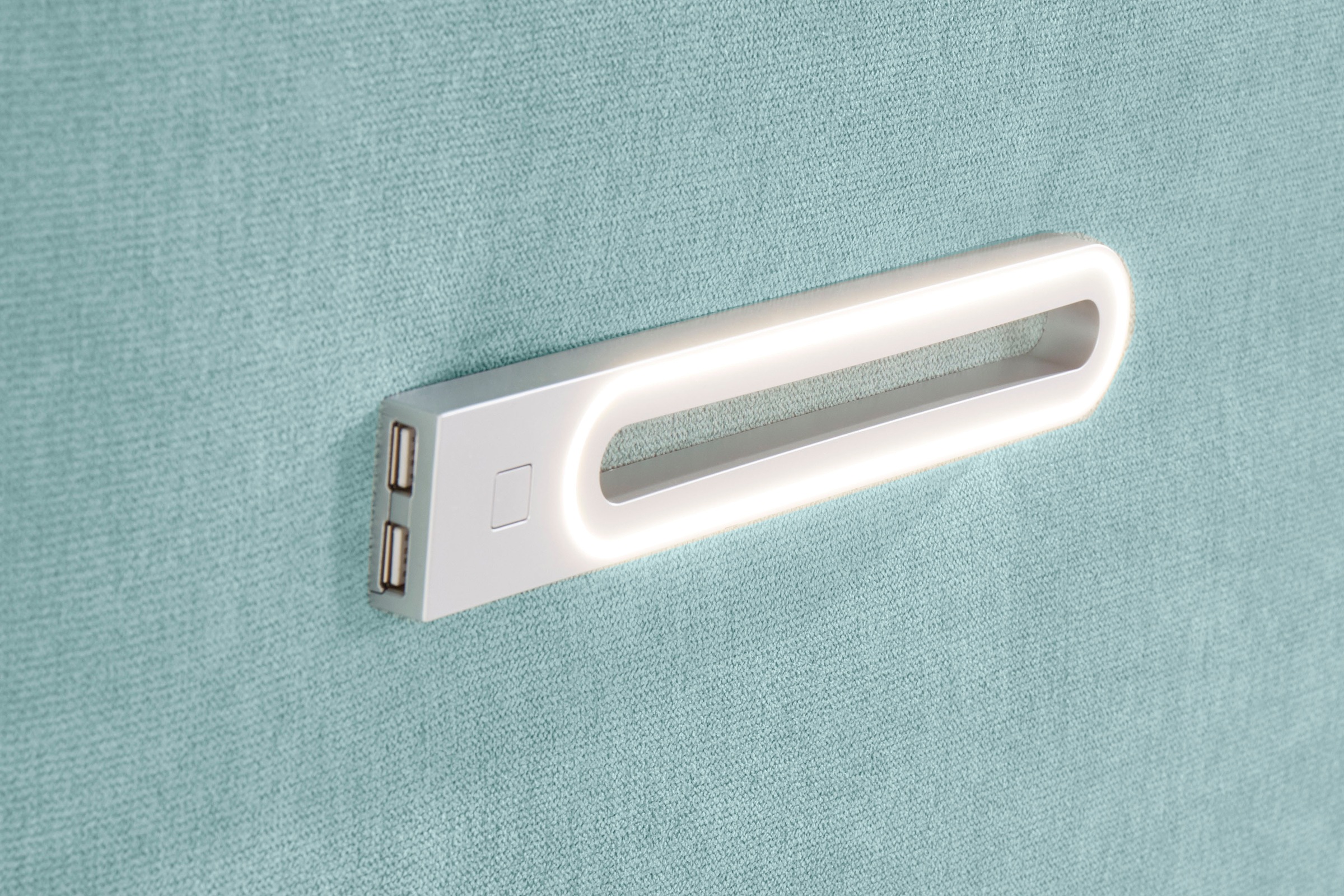INOSIGN Boxbett »Luan«, Schubkästen, LED-Beleuchtung und Topper, in Breite 120 cm und 180 cm