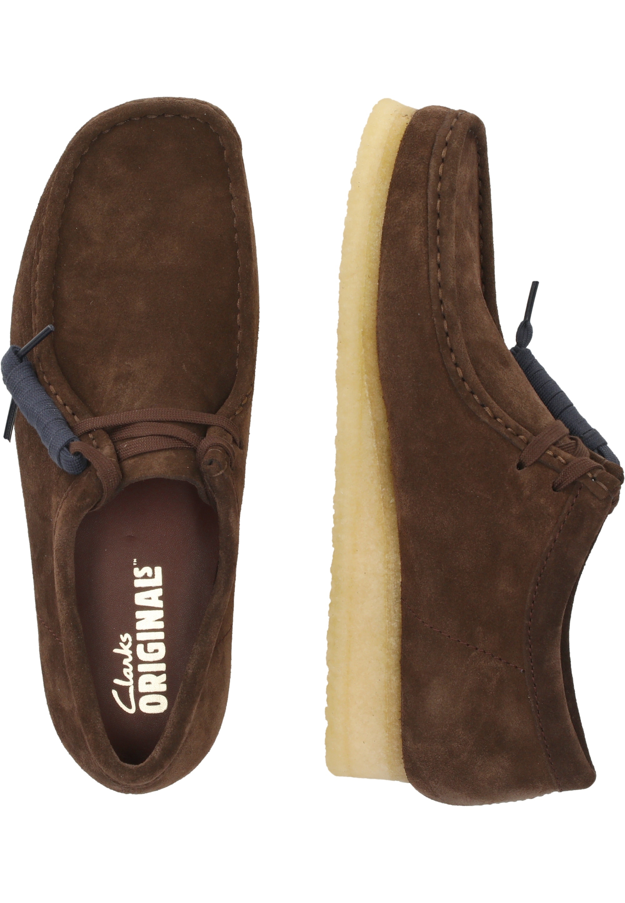 Clarks Schnürschuh »Wallabee«, mit unnachahmlicher Kreppsohle