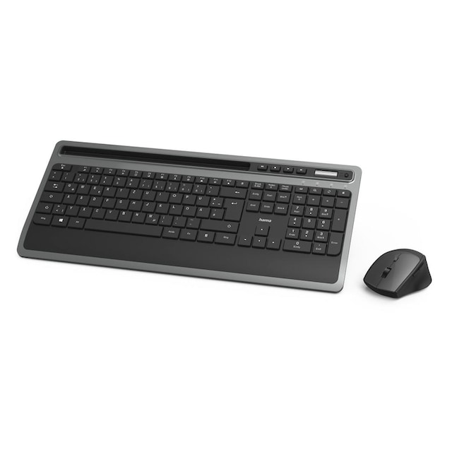 Hama Tastatur- und Maus-Set »Multimedia-Funktastatur-/Maus-Set KMW-600  Schwarz/Anthrazit« | BAUR