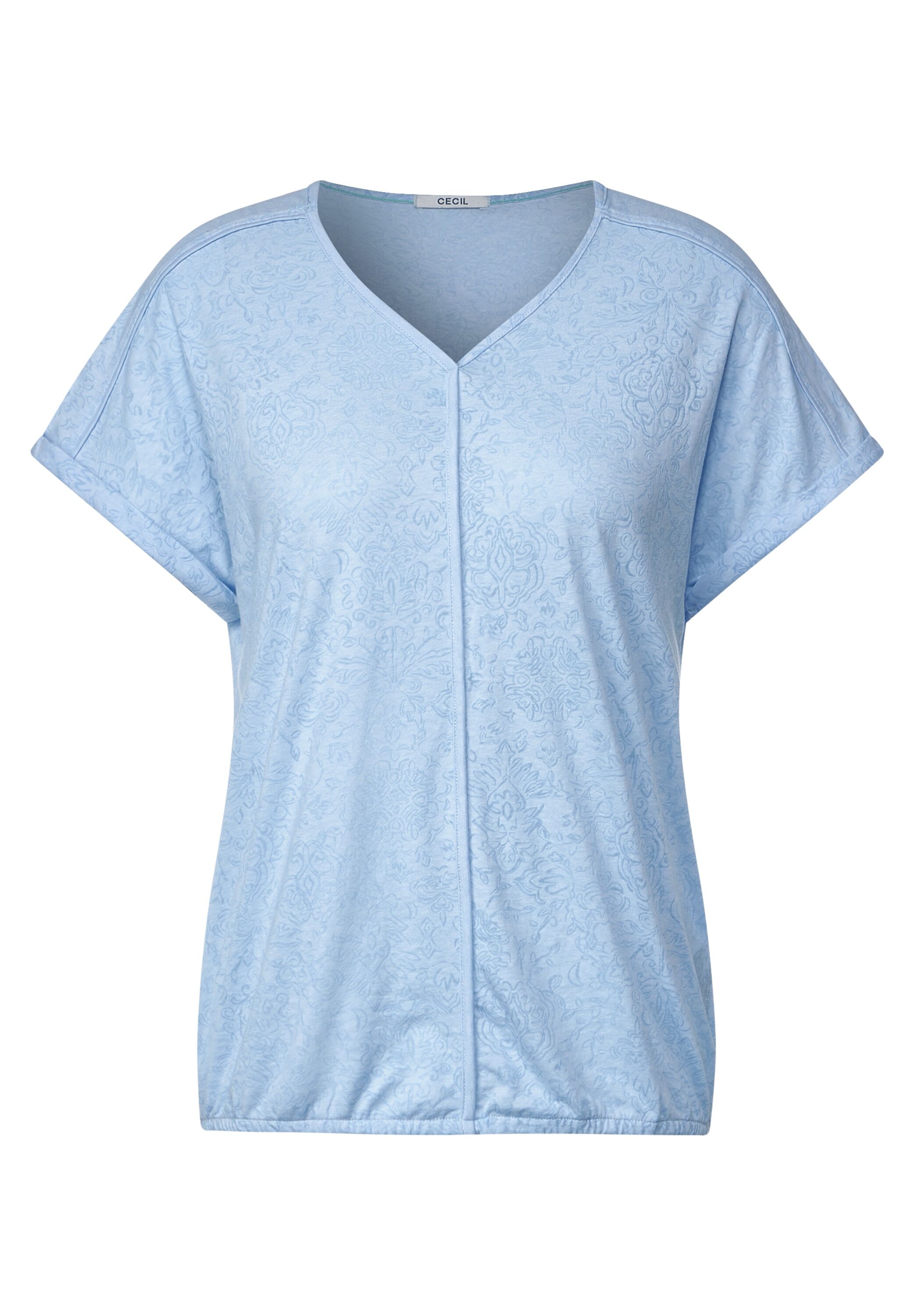 Cecil V-Shirt, aus softem Materialmix