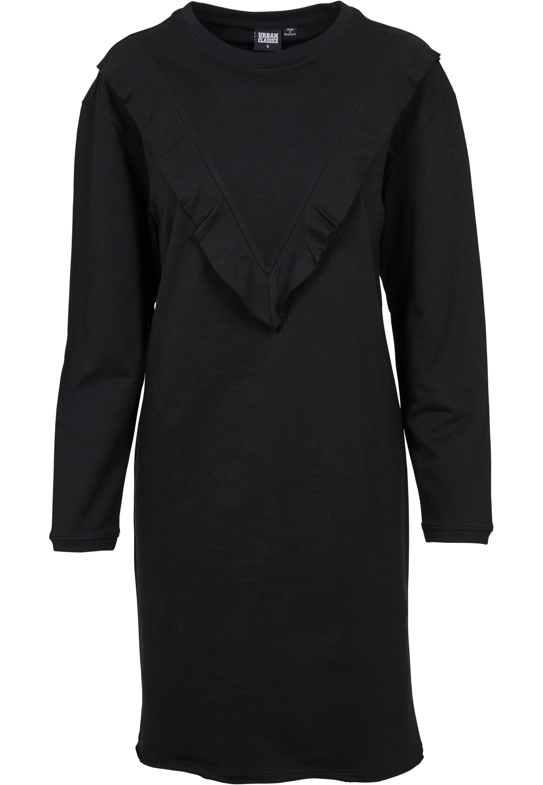 URBAN CLASSICS Shirtkleid »Urban Classics Damen Ladies Terry Volant Dress«, (1 tlg.)