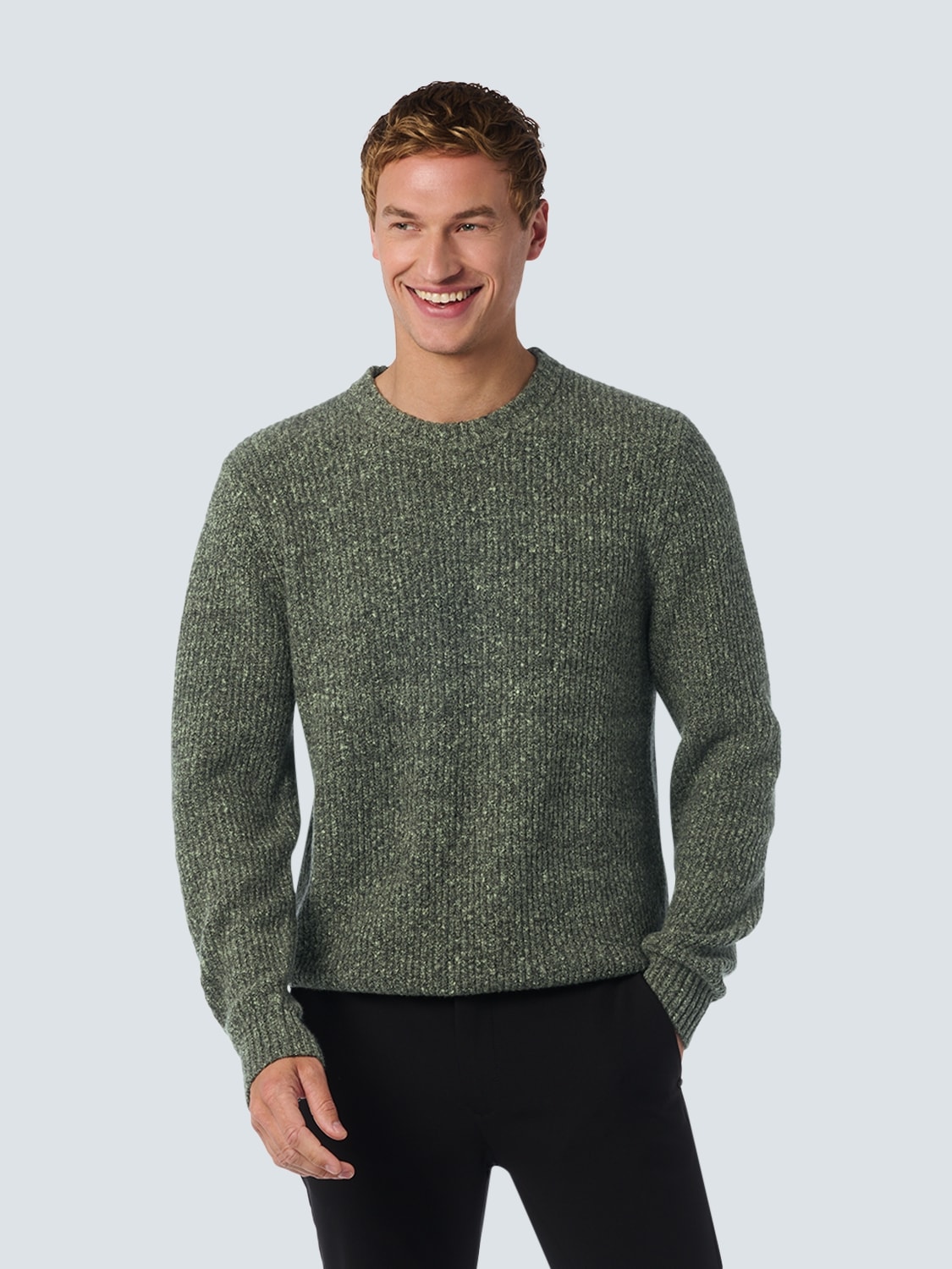 NO EXCESS Strickpullover, in melierter Optik