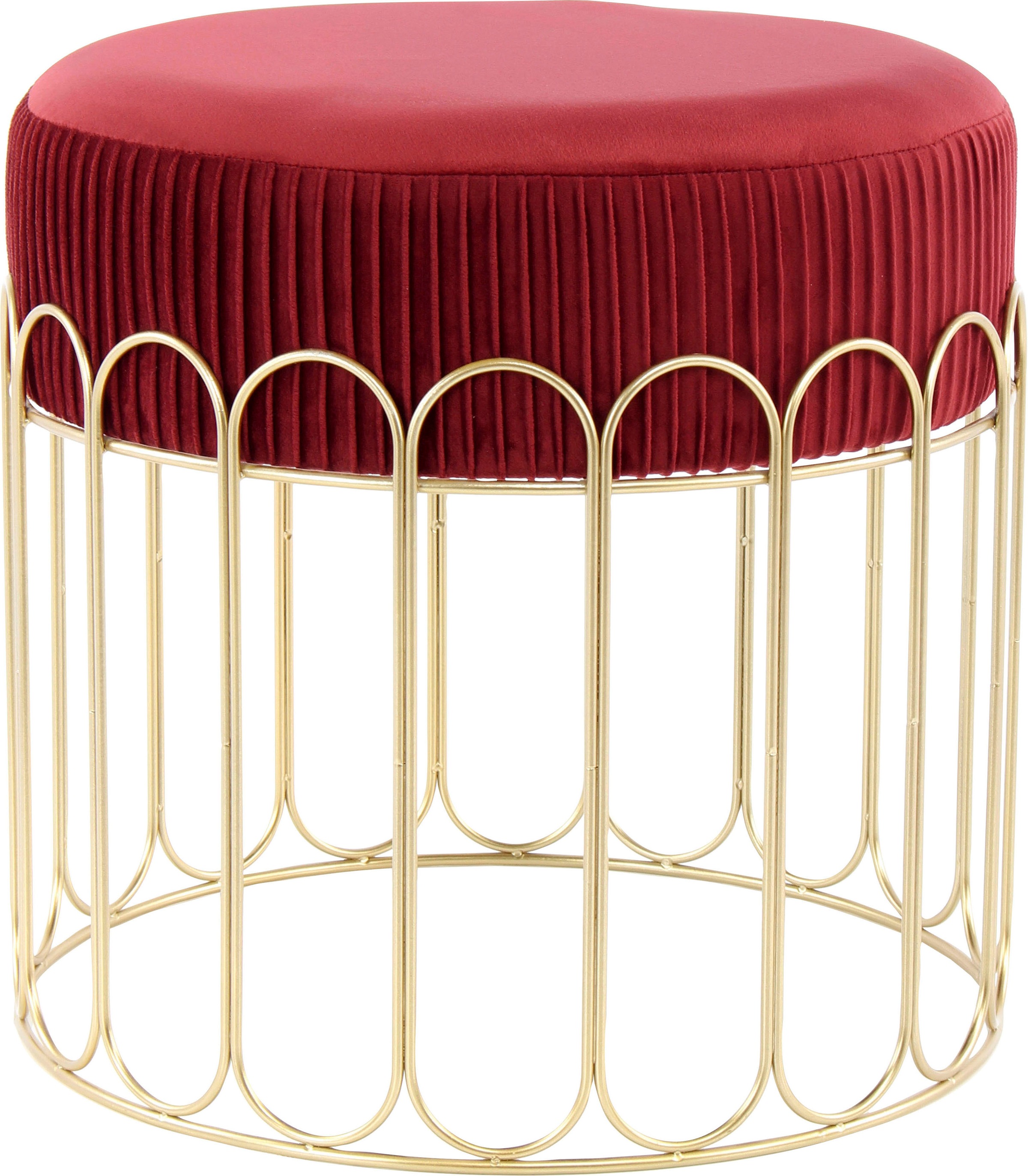 Kayoom Sitzhocker "Hocker Cleopatra 425, Design-Hocker Sitzfläche weich gep günstig online kaufen