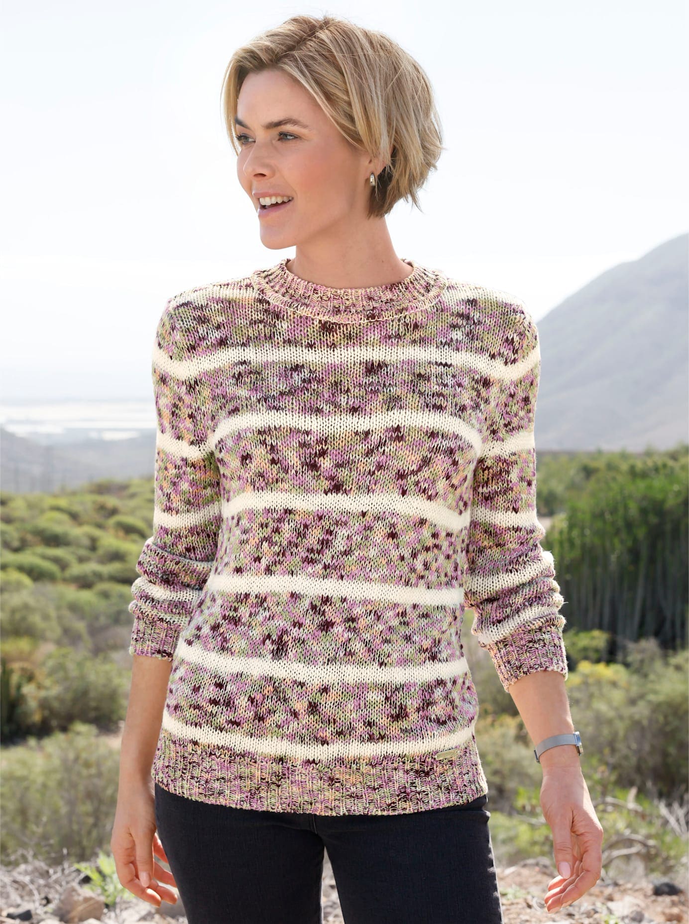 Casual Looks Rundhalspullover "Rundhals-Pullover"