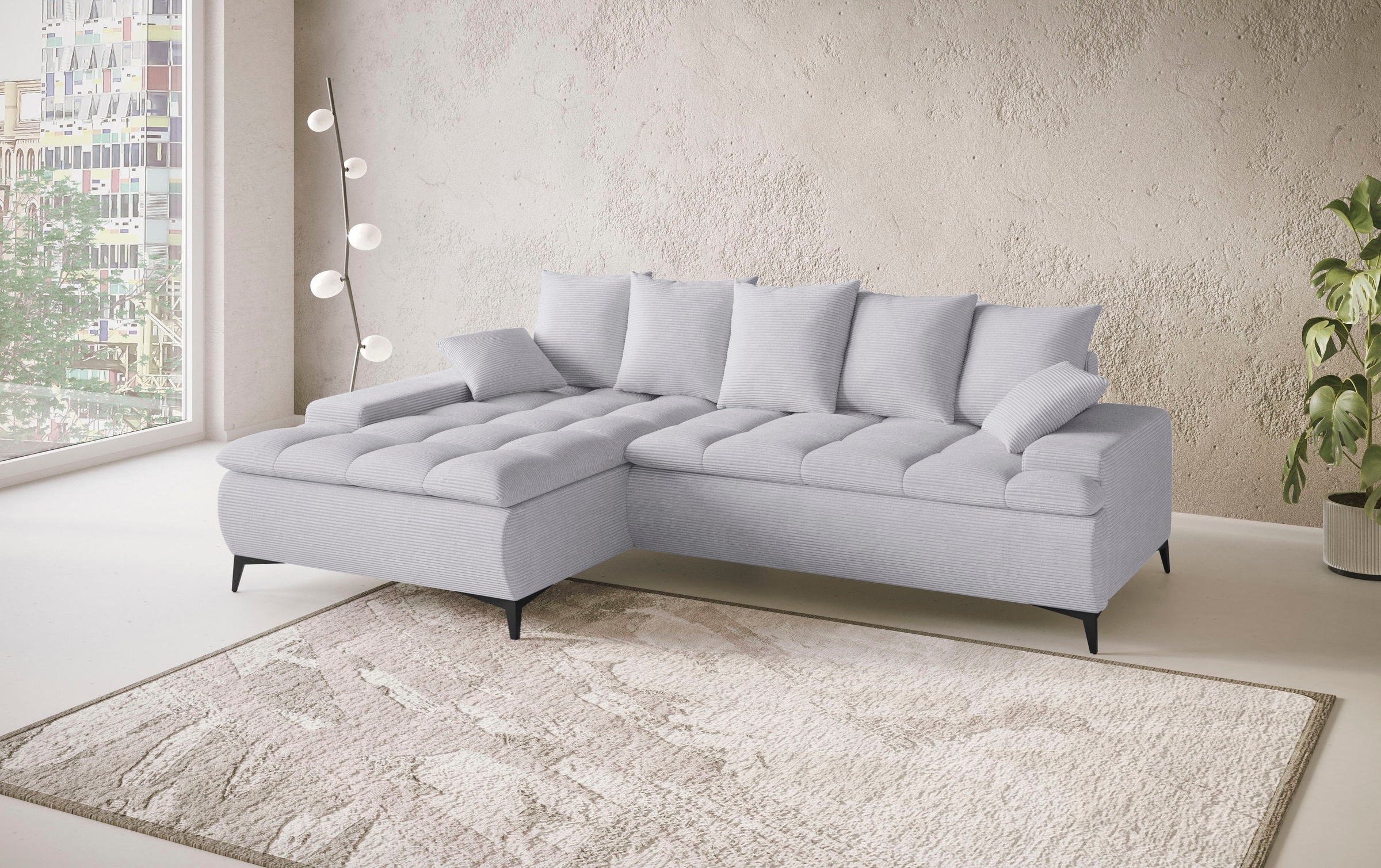 Mr. Couch Ecksofa »Haiti III, L-Form«, Mit Kaltschaum, bis 140 kg belastbar