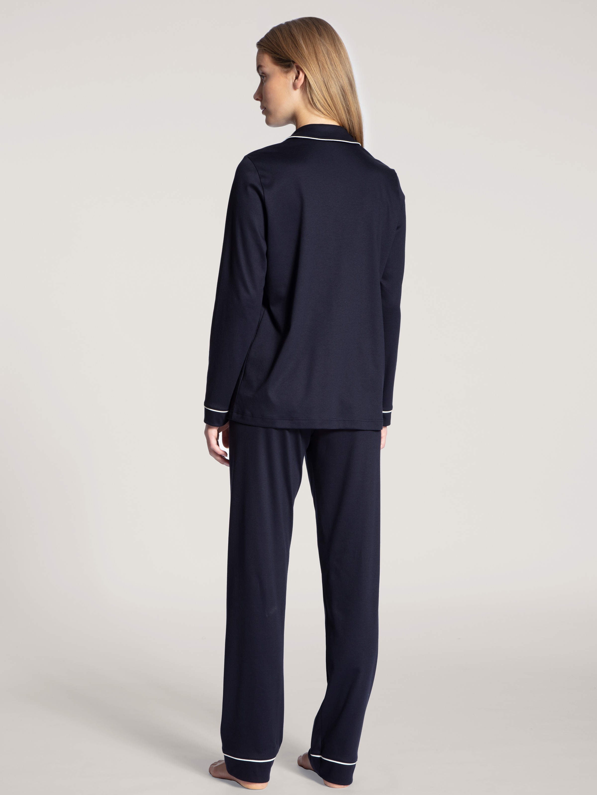 CALIDA Schlafanzug "Night Lovers" 2 Stk. tlg., Knopfleiste, Pure Cotton, In günstig online kaufen