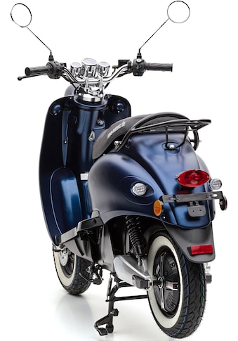 E-Motorroller »eRetro Star Li Premium«, Mit Weißwandreifen, digitalem Tacho und...