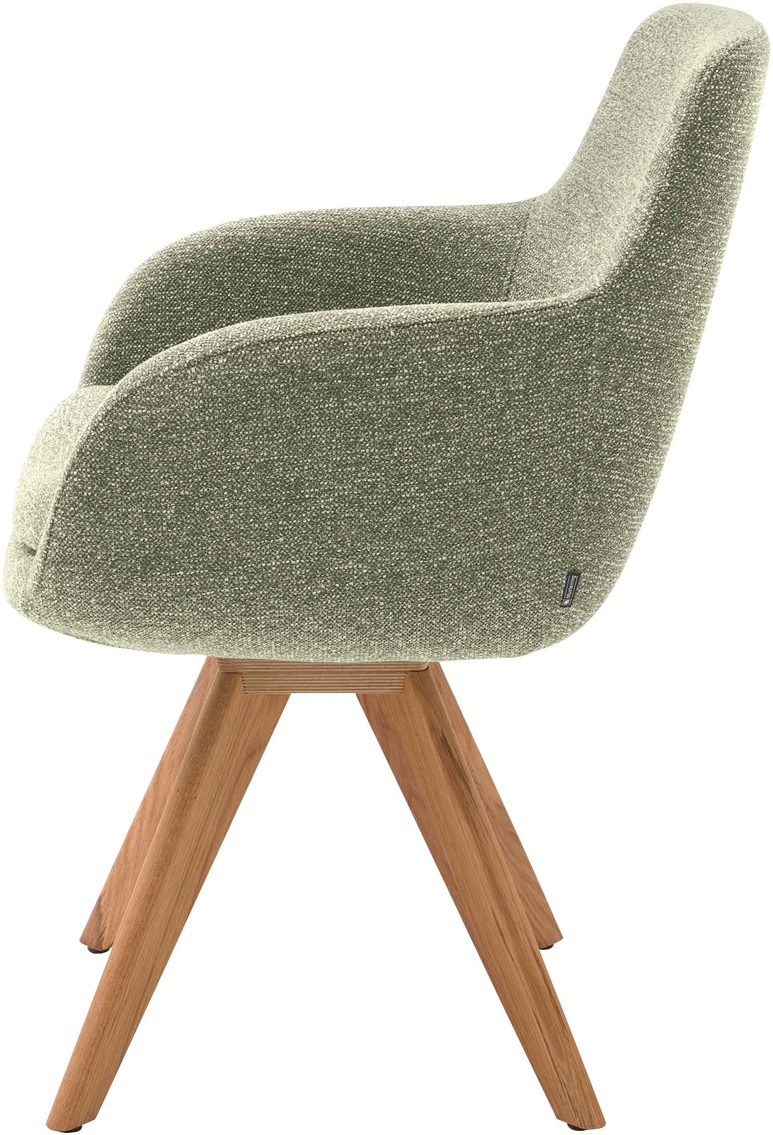 Musterring Esszimmerstuhl »Tavia«, (Set), 2 St., Chenille, Stativgestell Wildeiche massiv, Drehfunktion optional, diverse Farben