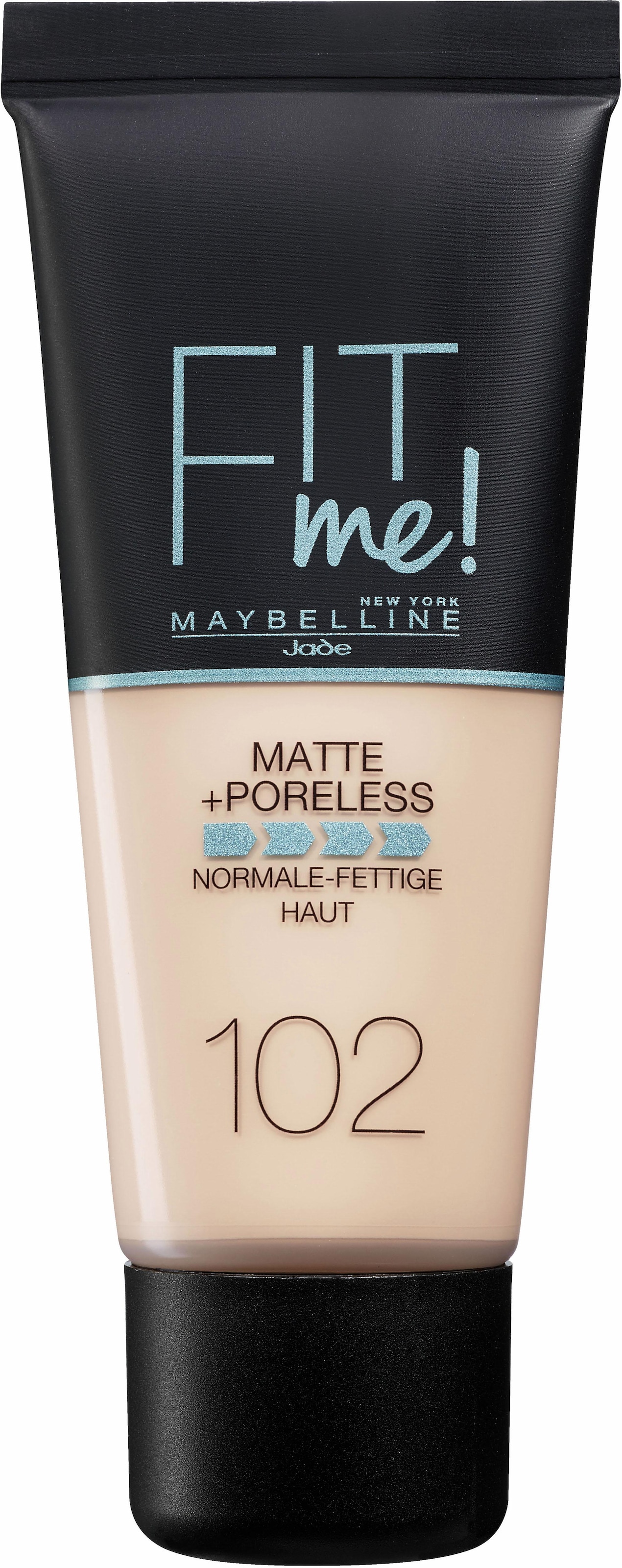 MAYBELLINE NEW YORK Foundation »Fit Me! Matte + Poreless Make-Up«, mit langanhaltender Formel