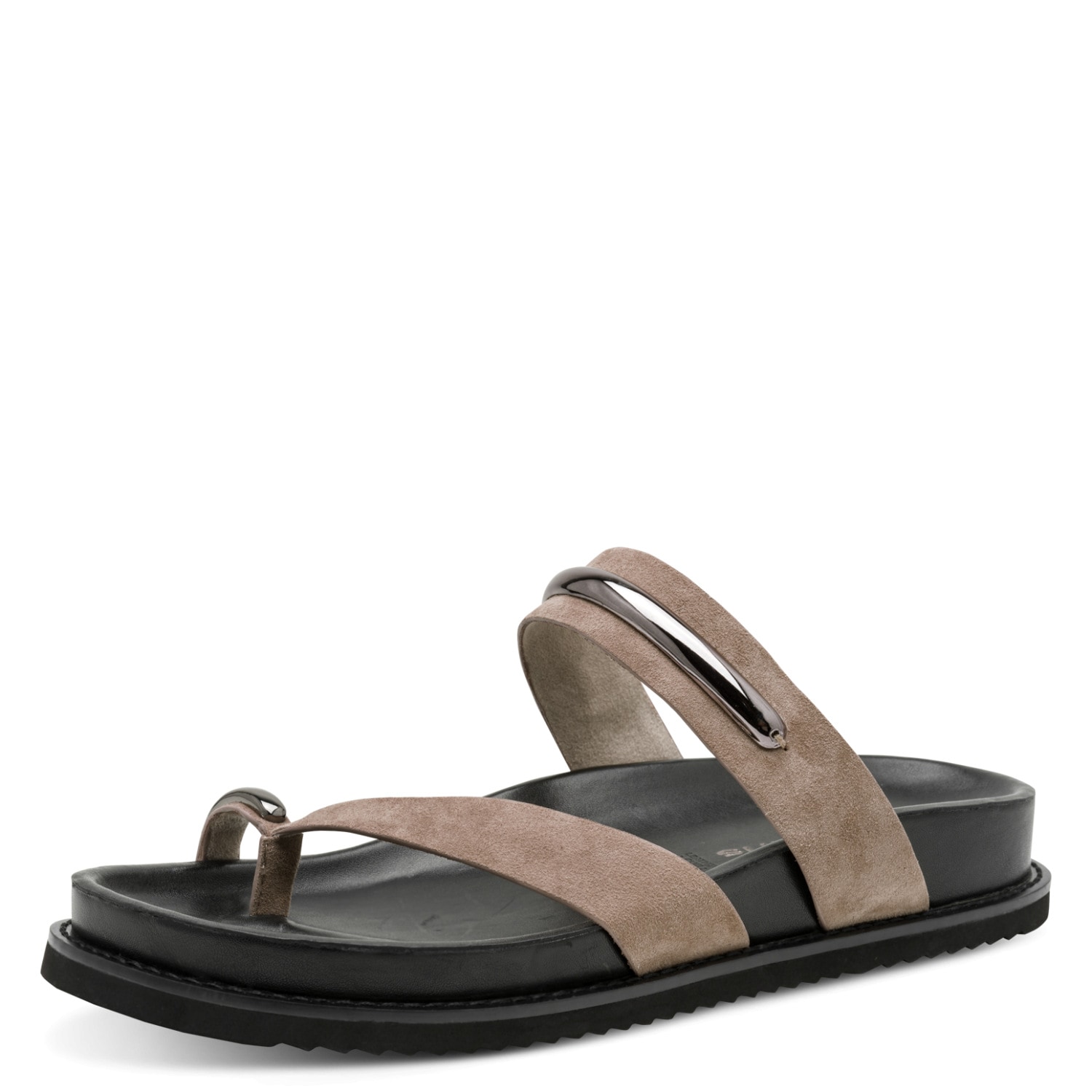 Tamaris Dianette Sommerschuh, Pantolette, Zehentrenner mit Schmuckelementen