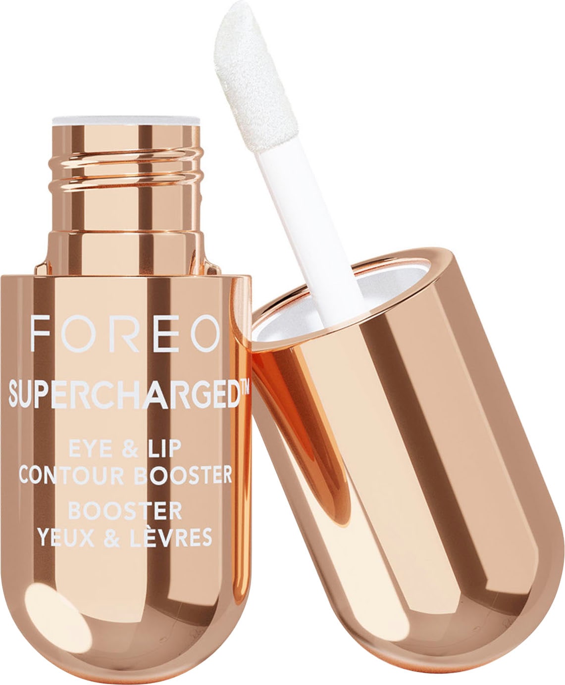 FOREO Feuchtigkeitsgel »SUPERCHARGED™ EYE & LIP CONTOUR BOOSTER 3 x 3,5 ml«, (Packung, 3 tlg.)
