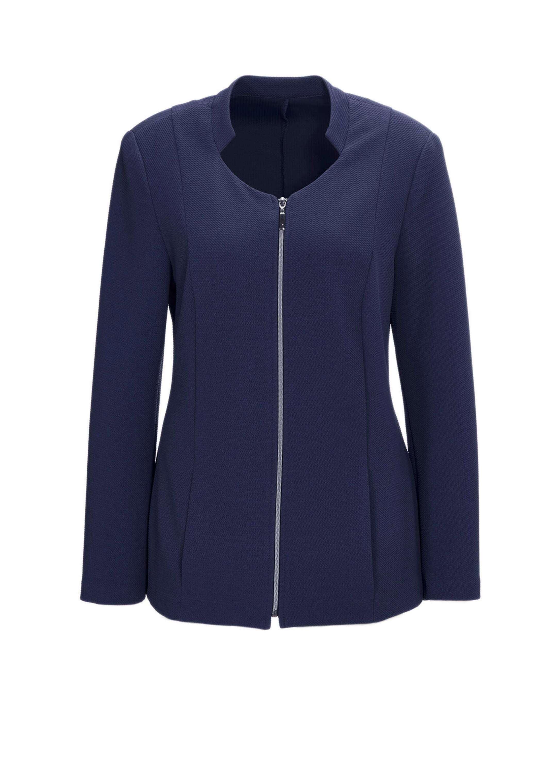 GOLDNER Jackenblazer "Strukturblazer mit Rundhalsausschnitt" Strukturqualität