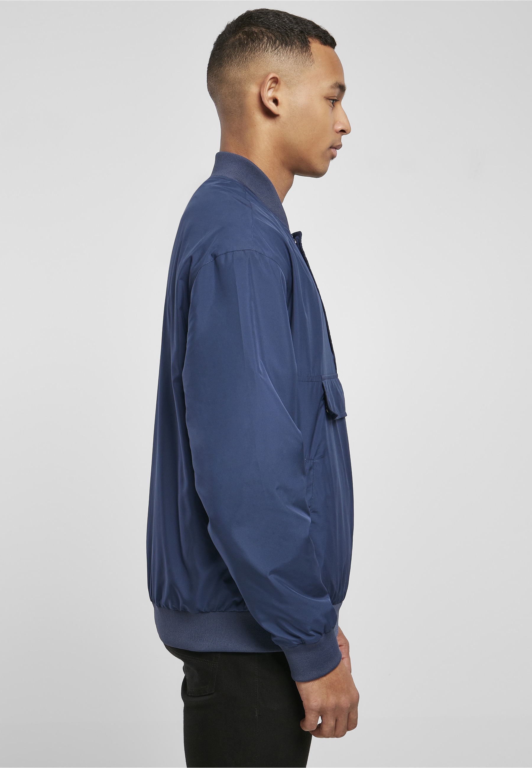 URBAN CLASSICS Bomberjacke »Urban Classics Herren Pullover Bomber Jacket« 1 Stk. tlg. ohne Kapuze