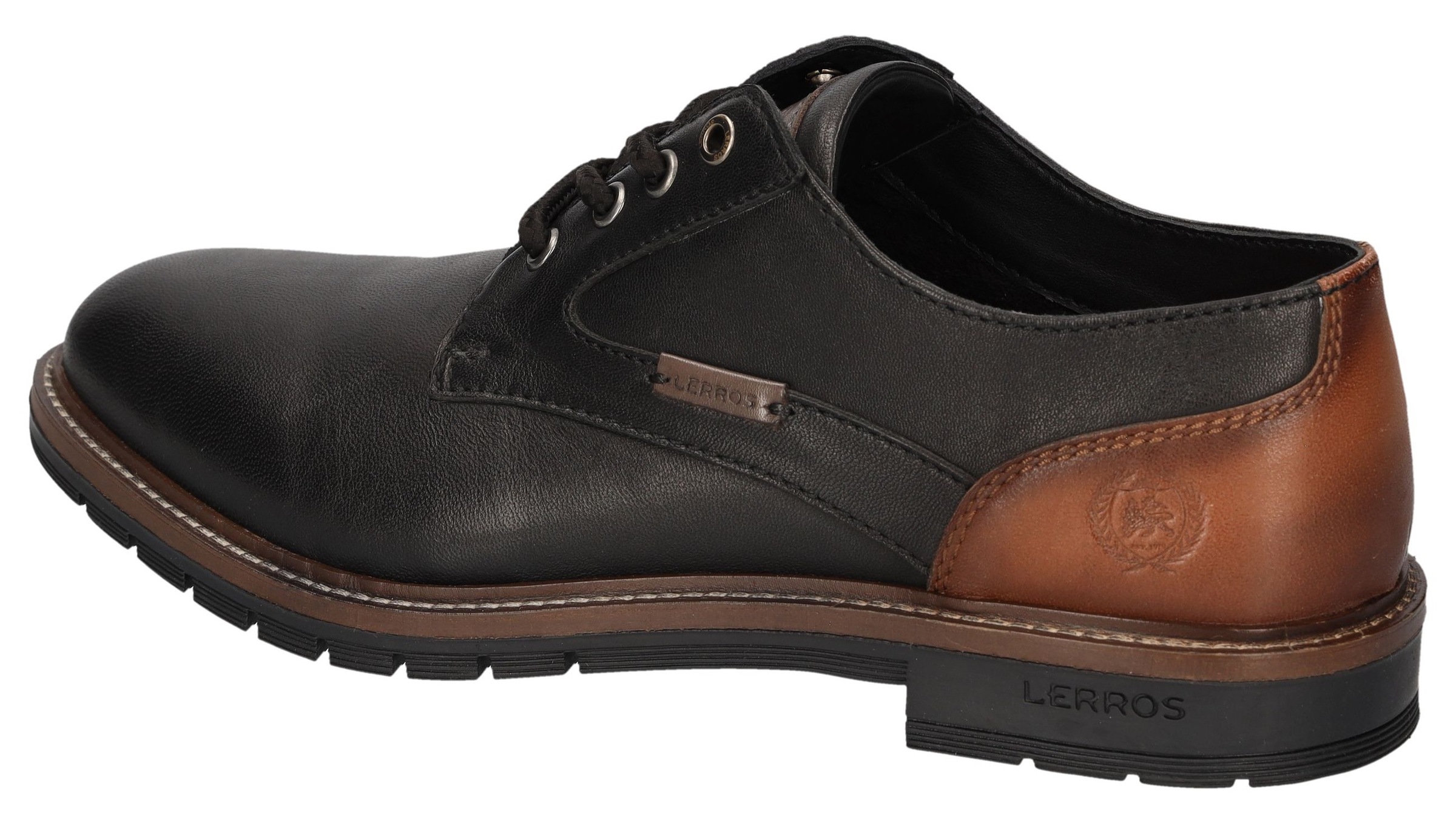 LERROS Schnürschuh, Business Schuh, Halbschuh, Schnürschuh mit Blockabsatz