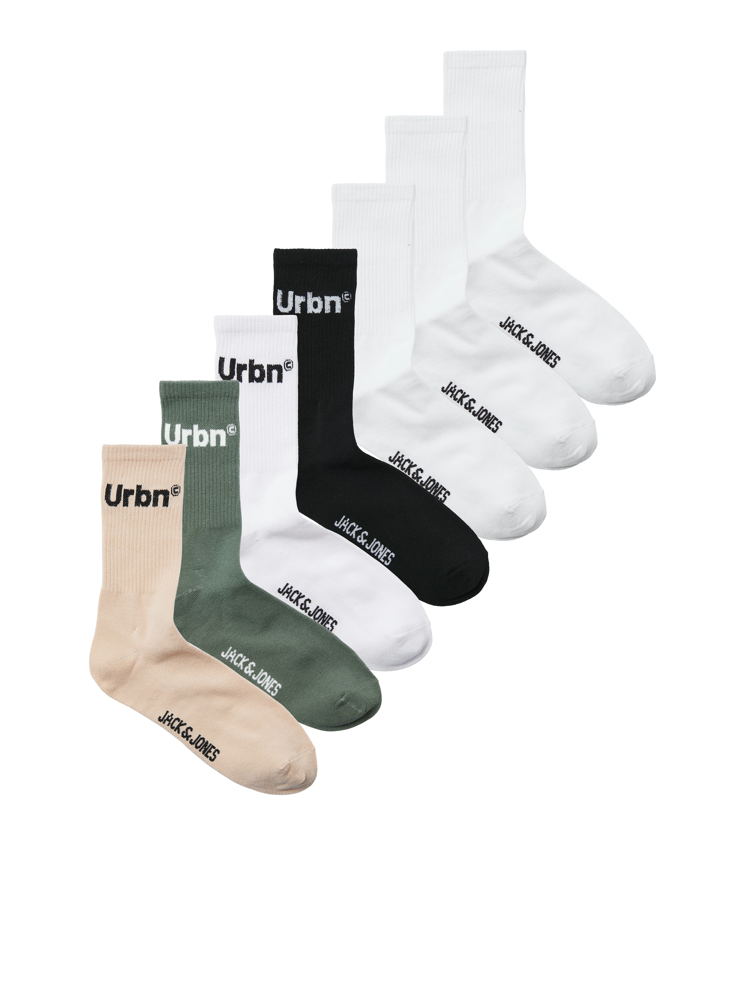 Jack & Jones Freizeitsocken "JACURBN TENNIS SOCKS 7 PACK SN", (Packung, 7 P günstig online kaufen