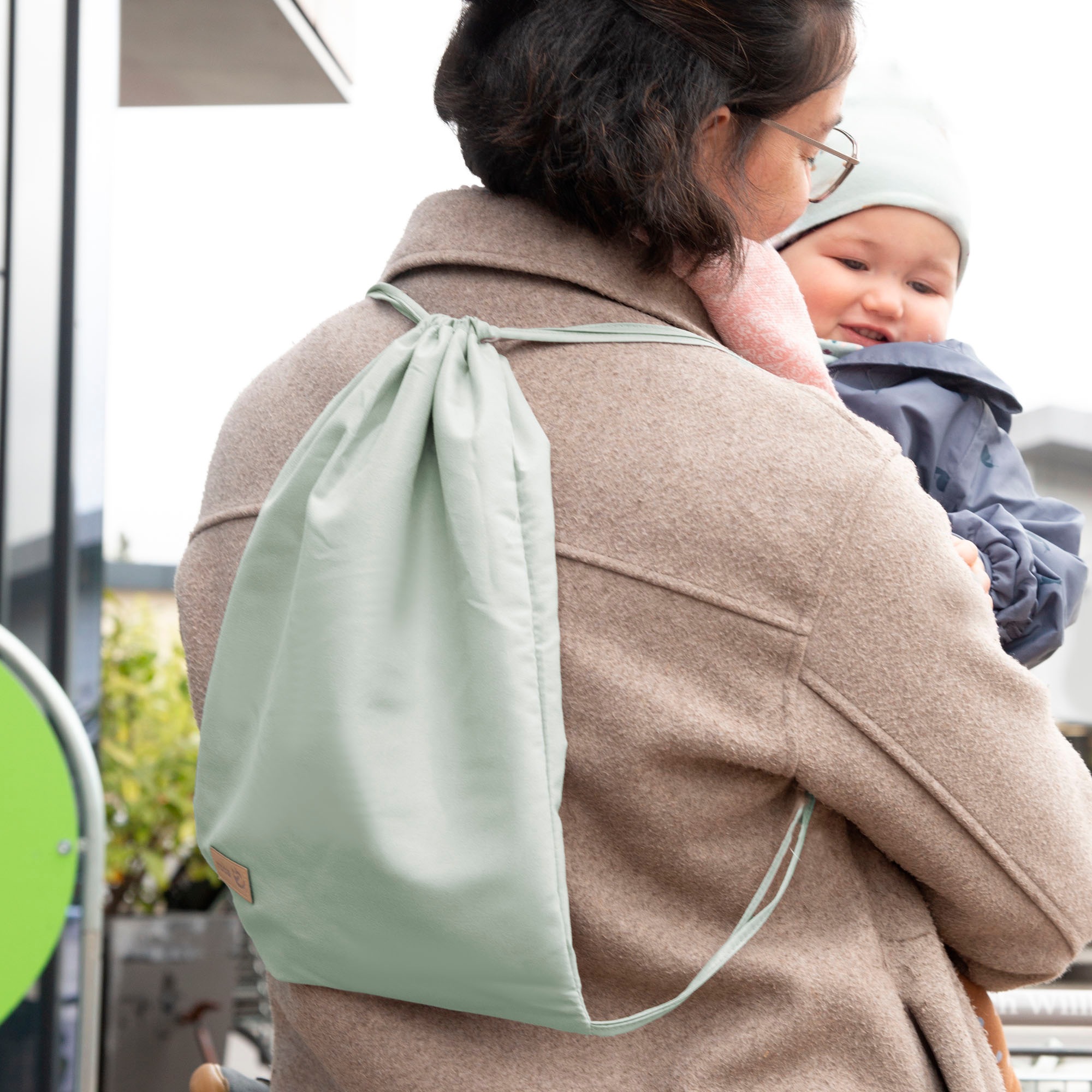 roba® Tragetuch »Style, anthrazit« Einkaufswagenschutz inkl. Tragerucksack