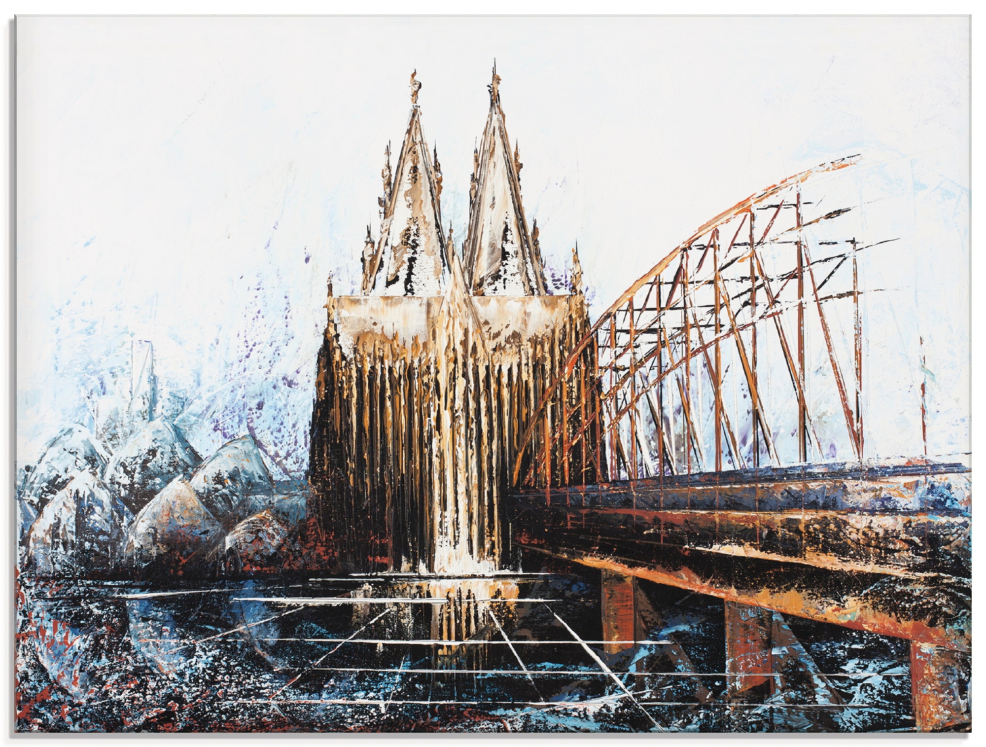 Artland Glasbild "Köln Impression" Deutschland 1 Stk. tlg. in verschiedenen Größen