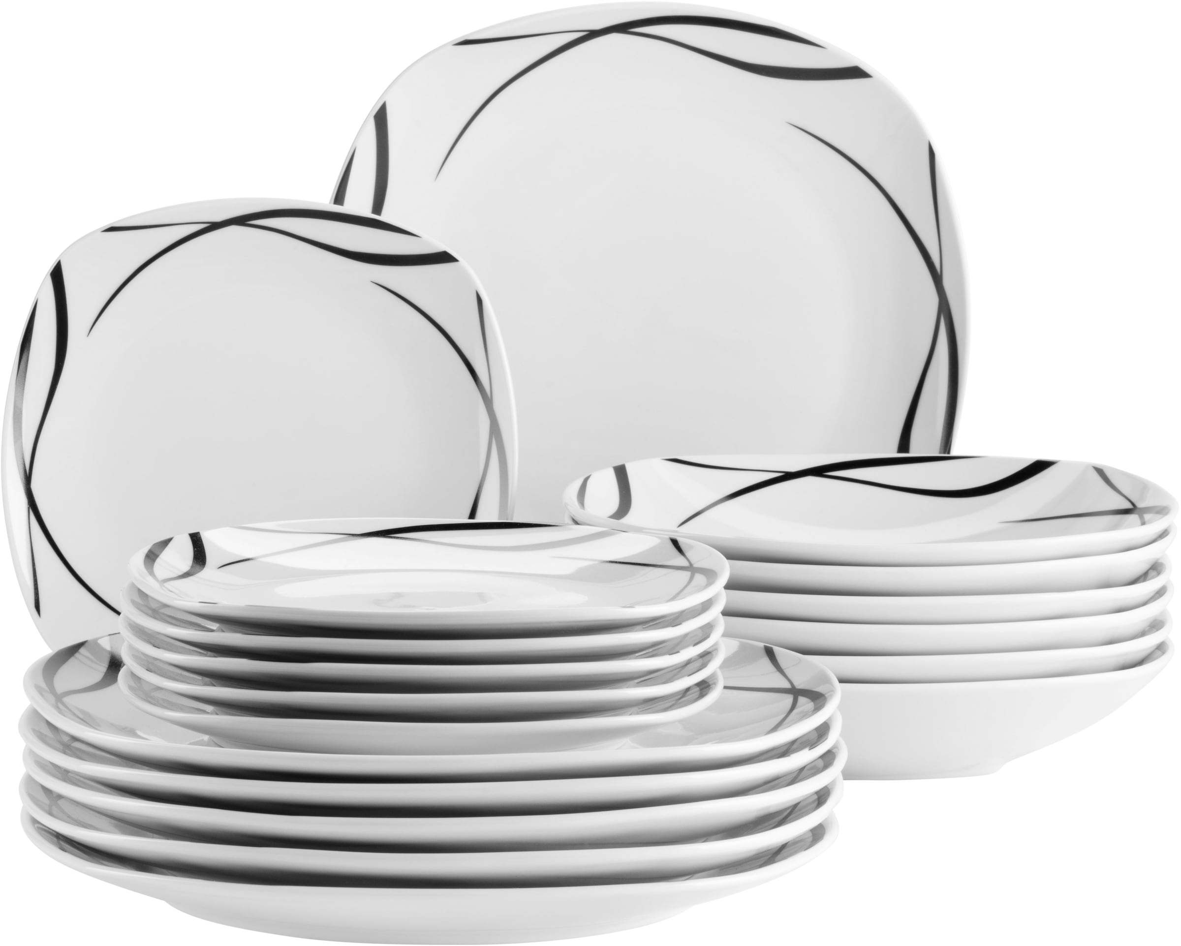 MÄSER Tafelservice "DECORA, Teller Set, Porzellan" günstig online kaufen