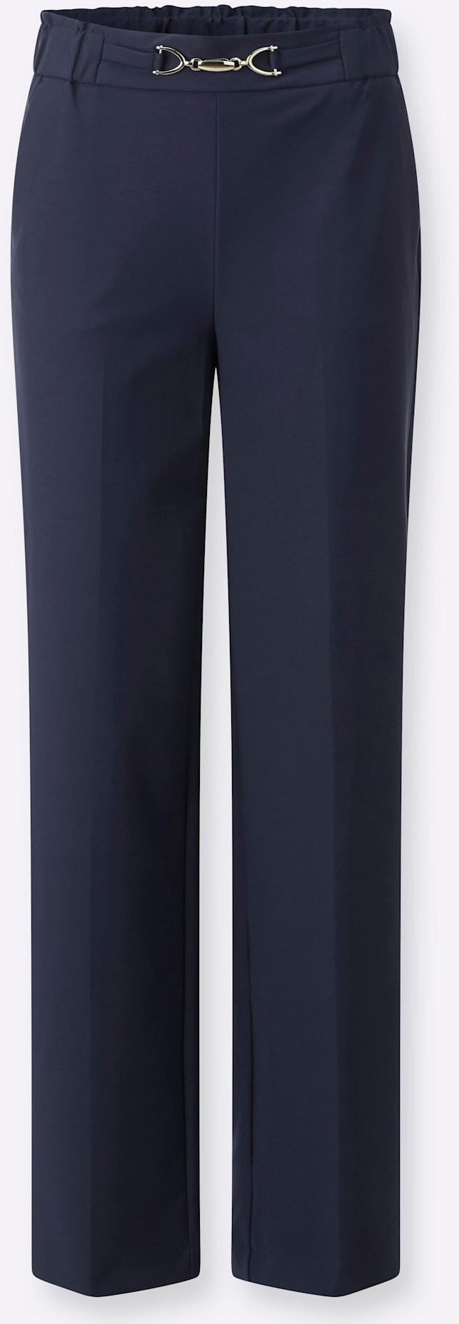 Schlupfhose HEINE, Damen, Gr. 38, Normalgrößen, marine, 88% Polyamid, 12% Elasthan, unifarben, Hosen Schlupfhose 2