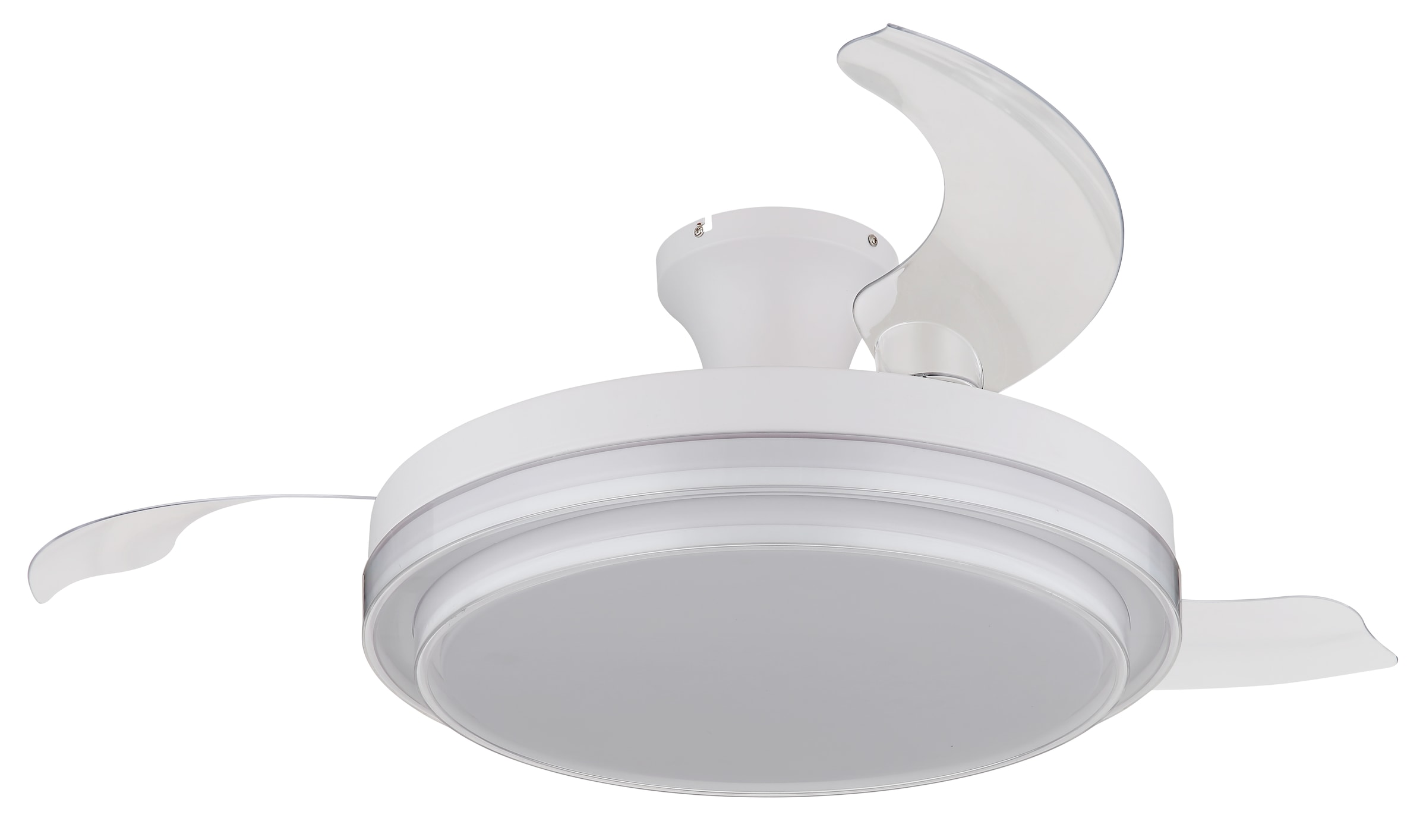 GLOBO LIGHTING Deckenleuchte »BELIZ«, Leuchtmittel LED-Modul | LED fest integriert, Ventilator / Schlafzimmer / Wohnbereich / Büro / weiß / 3 Flügel
