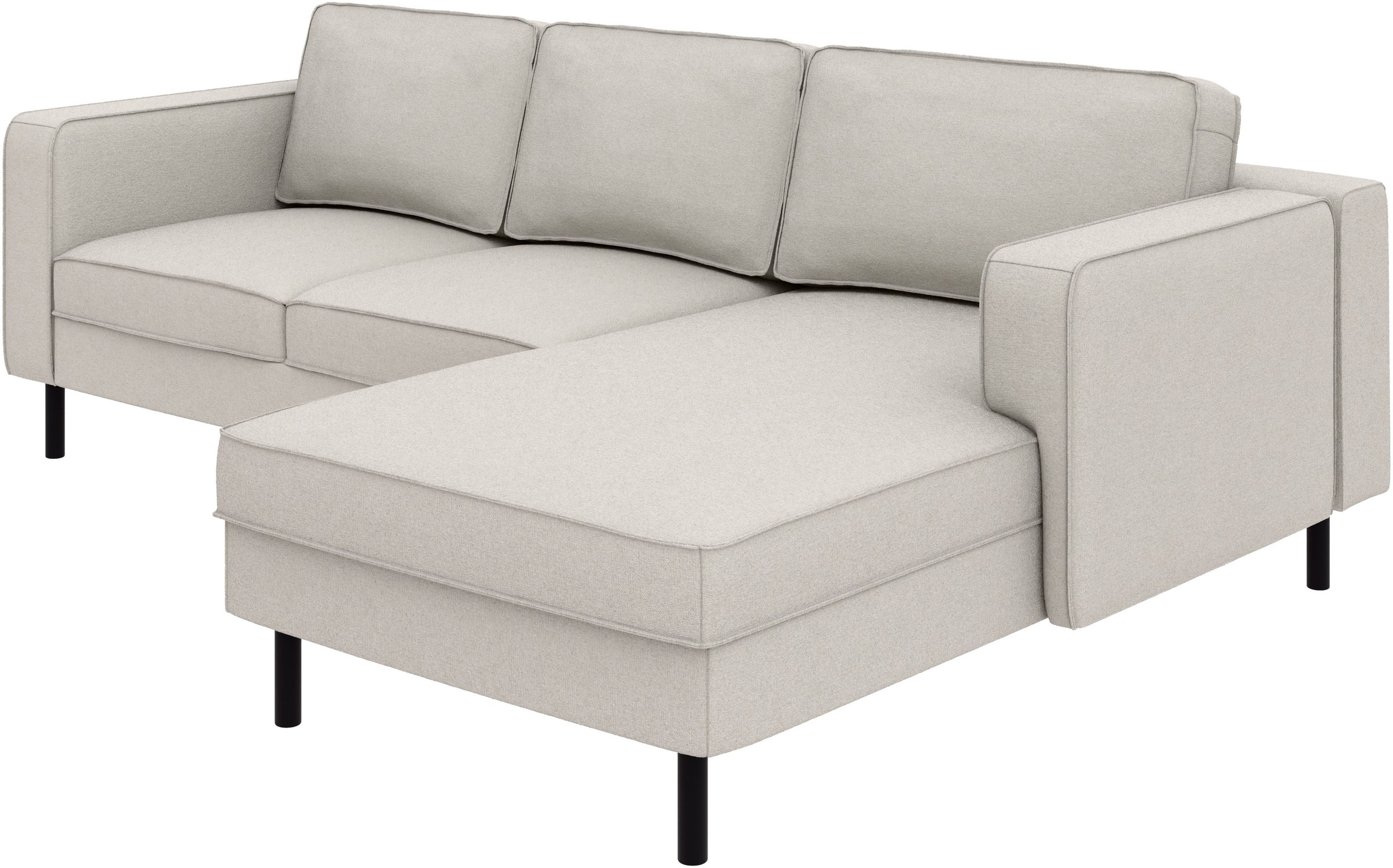 TRENDMANUFAKTUR Ecksofa »Watkins, Couch wahlweise mit Schlaffunktion & Bettkasten, auch in Cord«, Recamiere beidseitig montierbar, Sofa in L-Form, Breite 232 cm