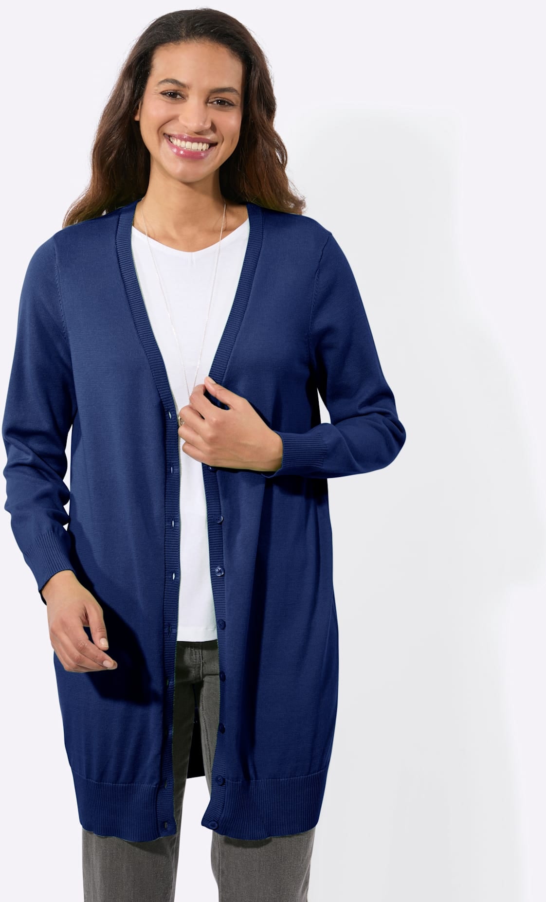 Casual Looks Longstrickjacke
