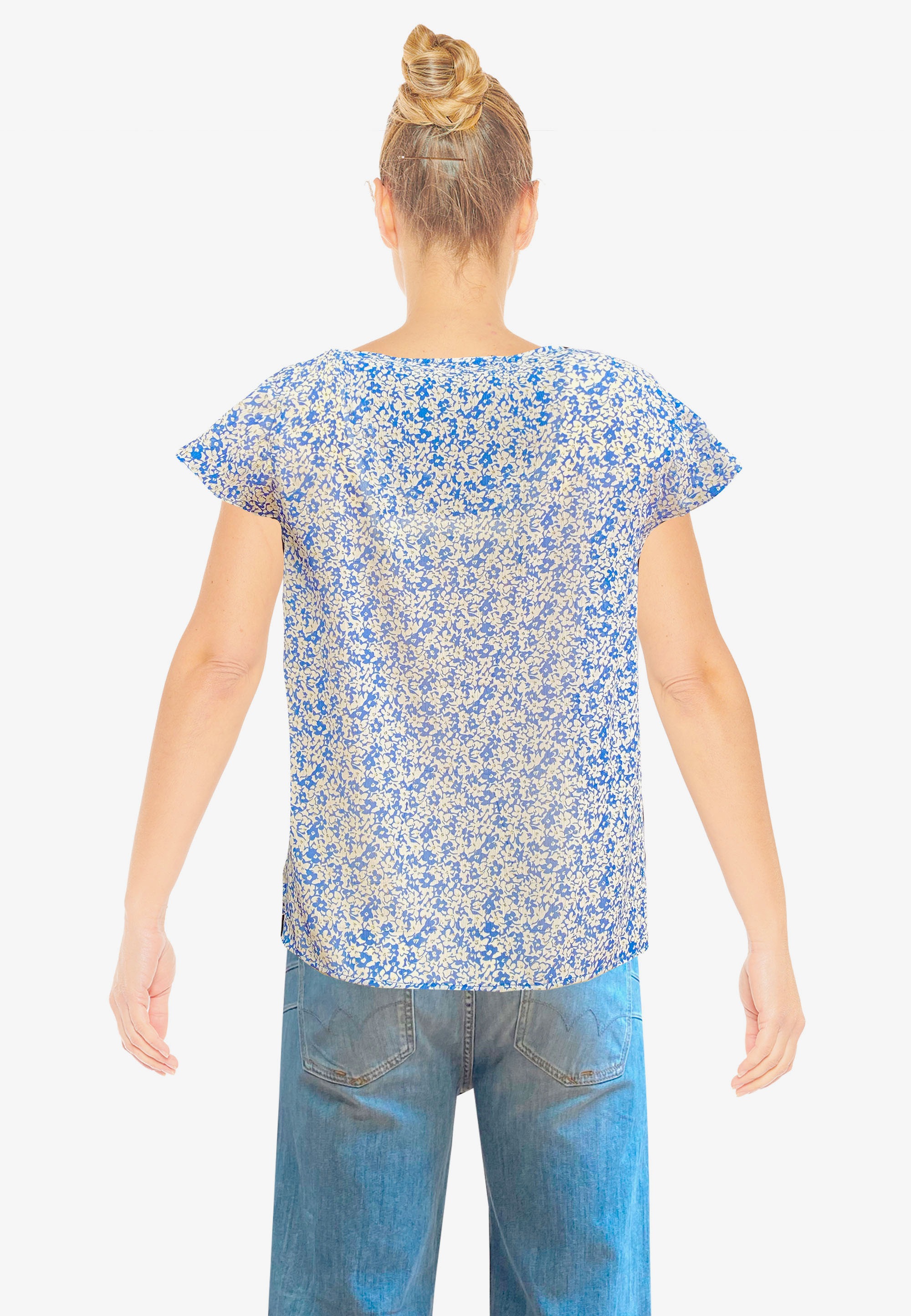 Le Temps Des Cerises T-Shirt »DEYLOS«, mit filigranem Blütenmuster