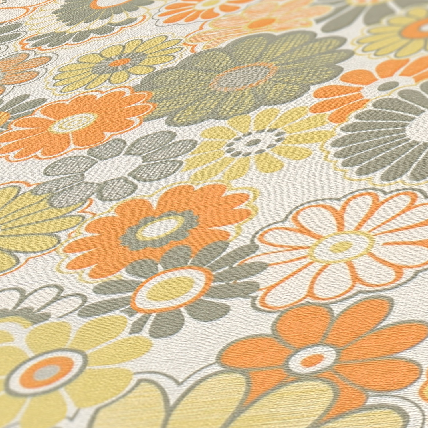 A.S. Création Vliestapete »Retro Chic florale Tapete Mustertapete Retro Blumen«, matt, Vintage Vliestapete für Schlafzimmer Küche Wohnzimmer Floral Design