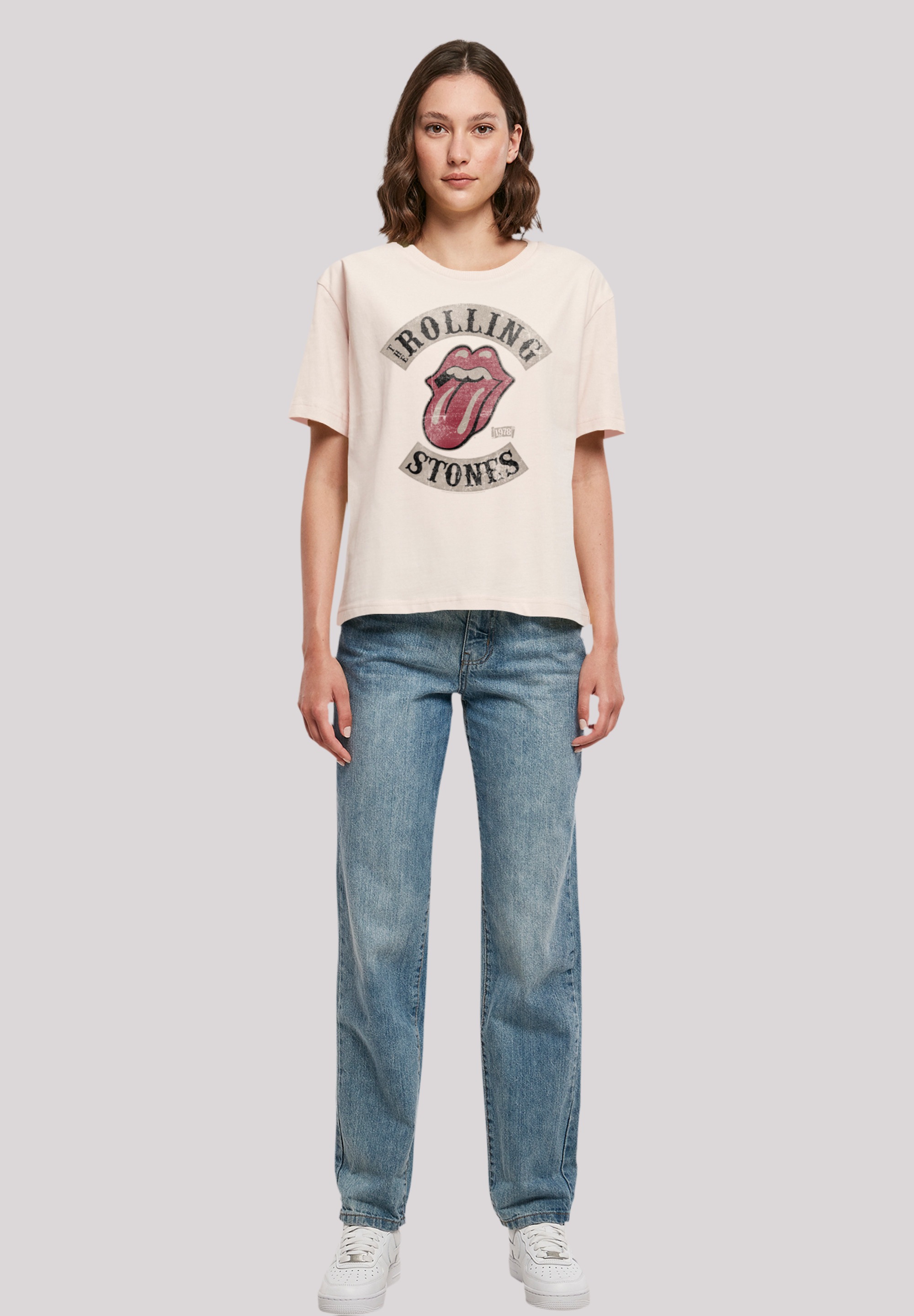 F4NT4STIC T-Shirt »The Rolling Stones Tour '78 Vector«, Print