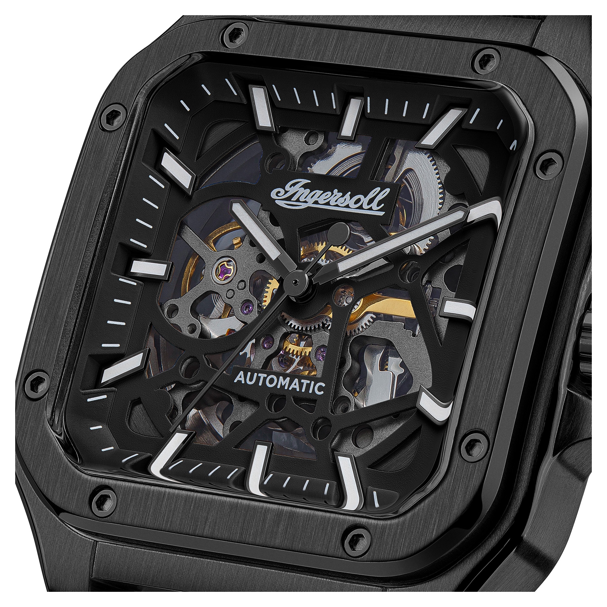 Ingersoll Automatikuhr »The Ollie« Armbanduhr, Herrenuhr, Mechanische Uhr, Lederarmband, analog