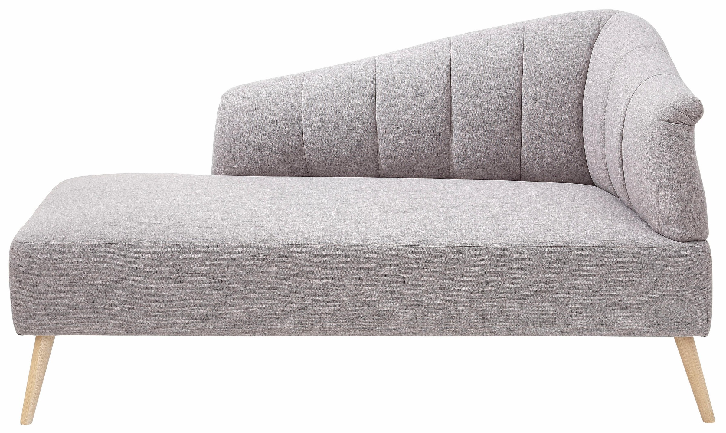 Thumbnail - OTTO home Recamiere "Lucy, Chaiselonge mit Massivholzfüßen und Steppung," Armlehne links und rechts bestellbar